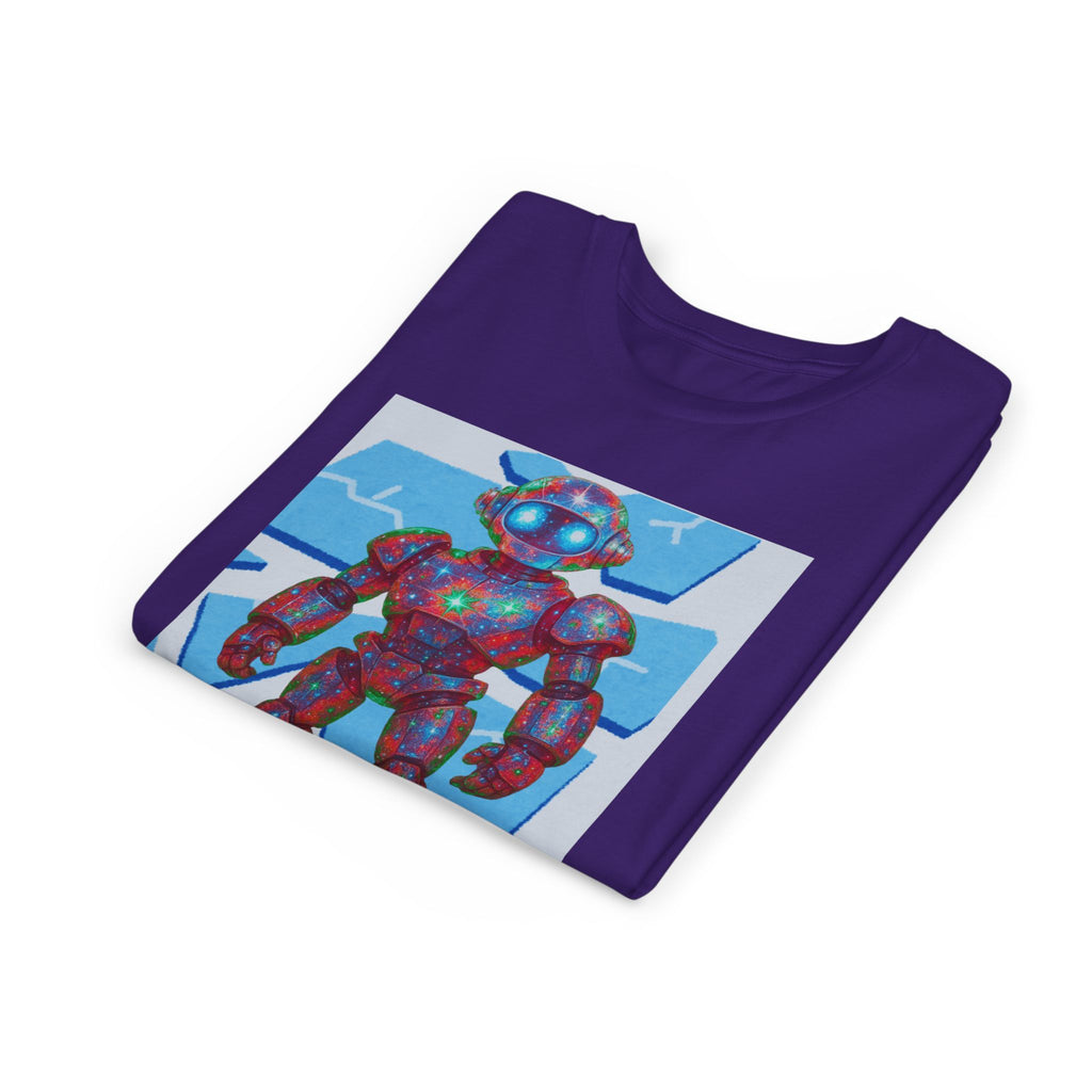 Robot Shattered Background Graphic Tee