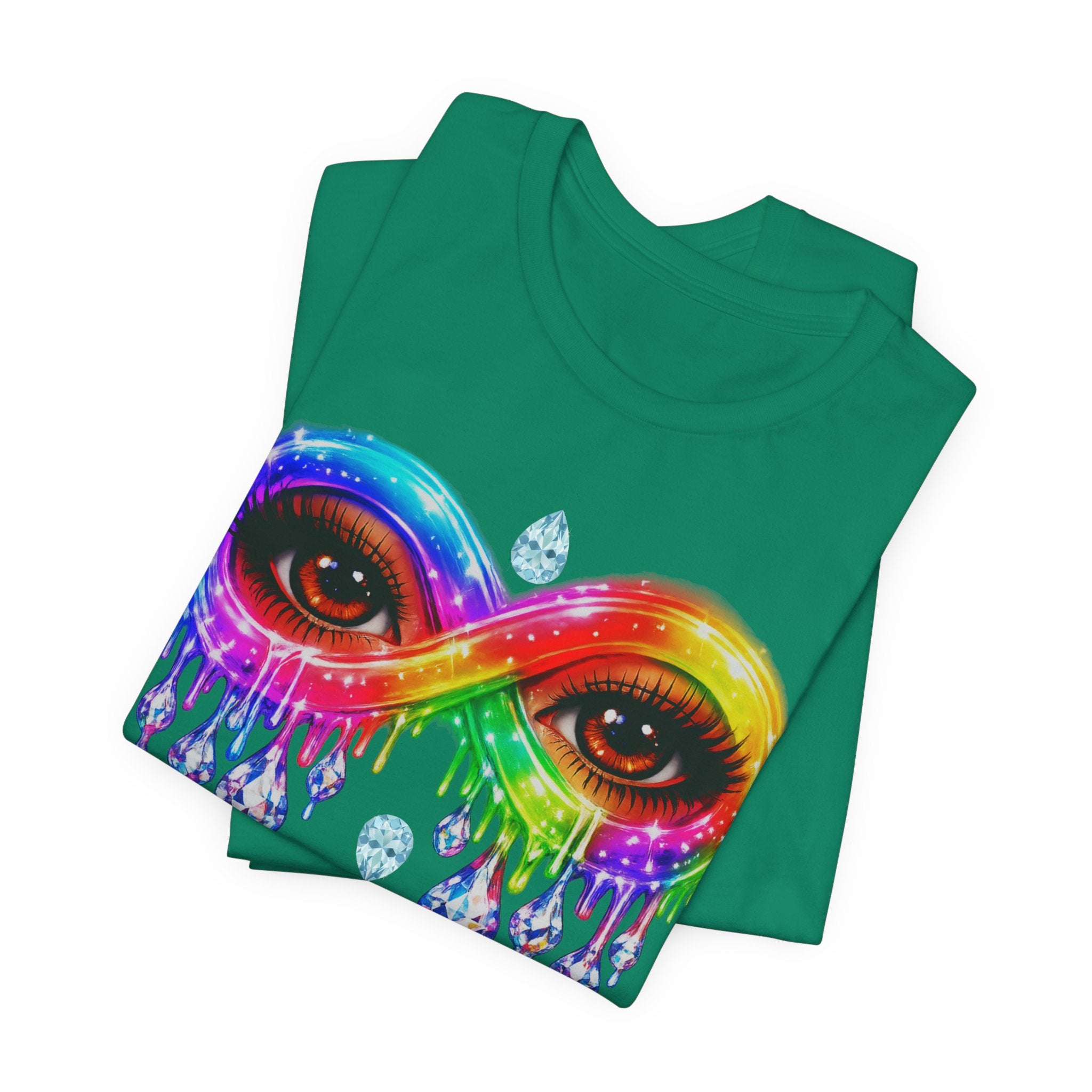Infinity Eye Frame W/ Diamond Tears Graphic Tee