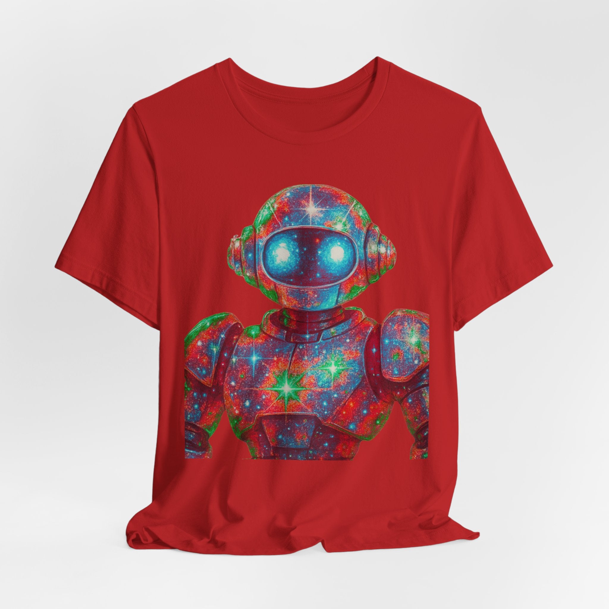 Robot Space Droid  Vibrant Graphic Unisex Tee