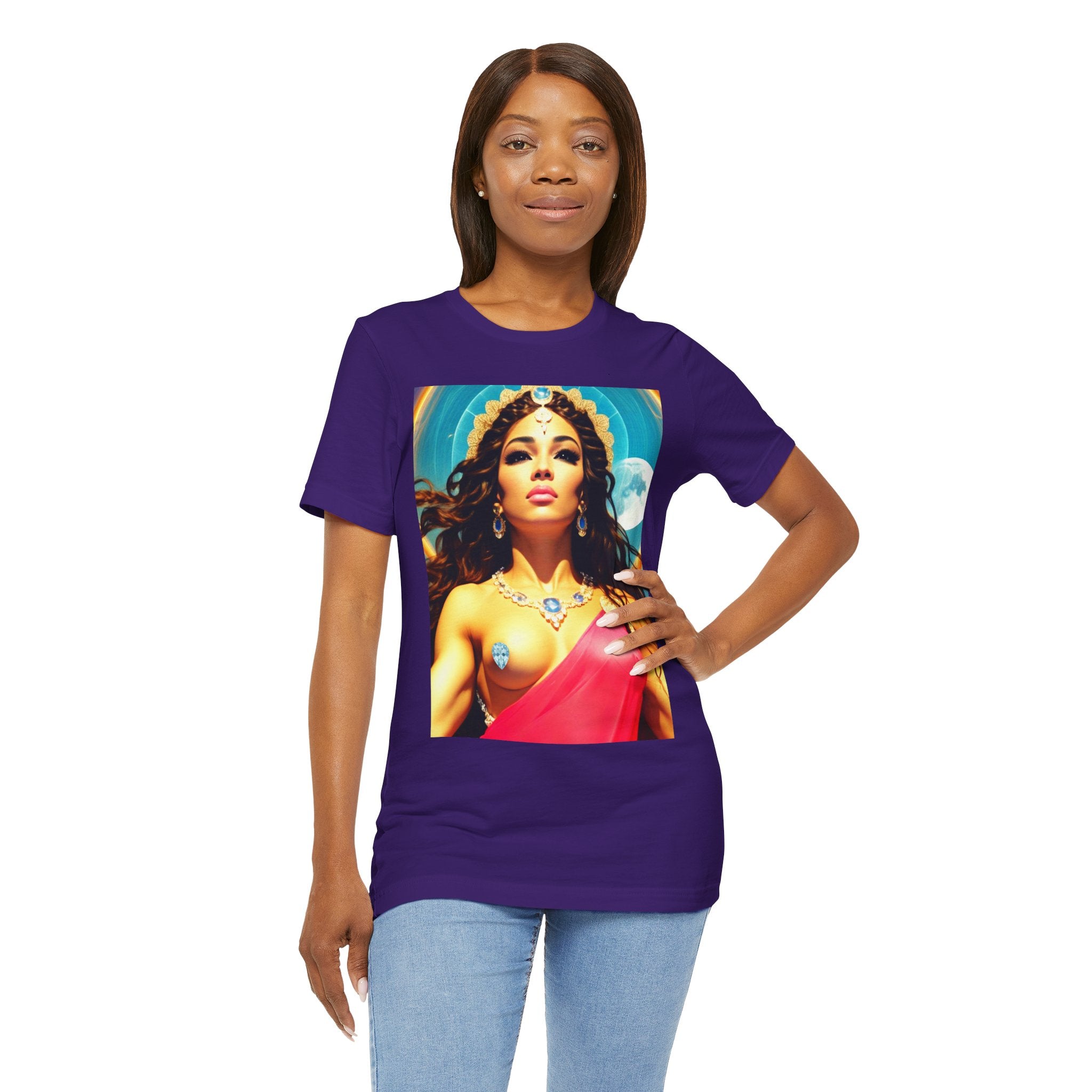 Goddess Creates World Graphic Portrait Woman's Unisex Tee