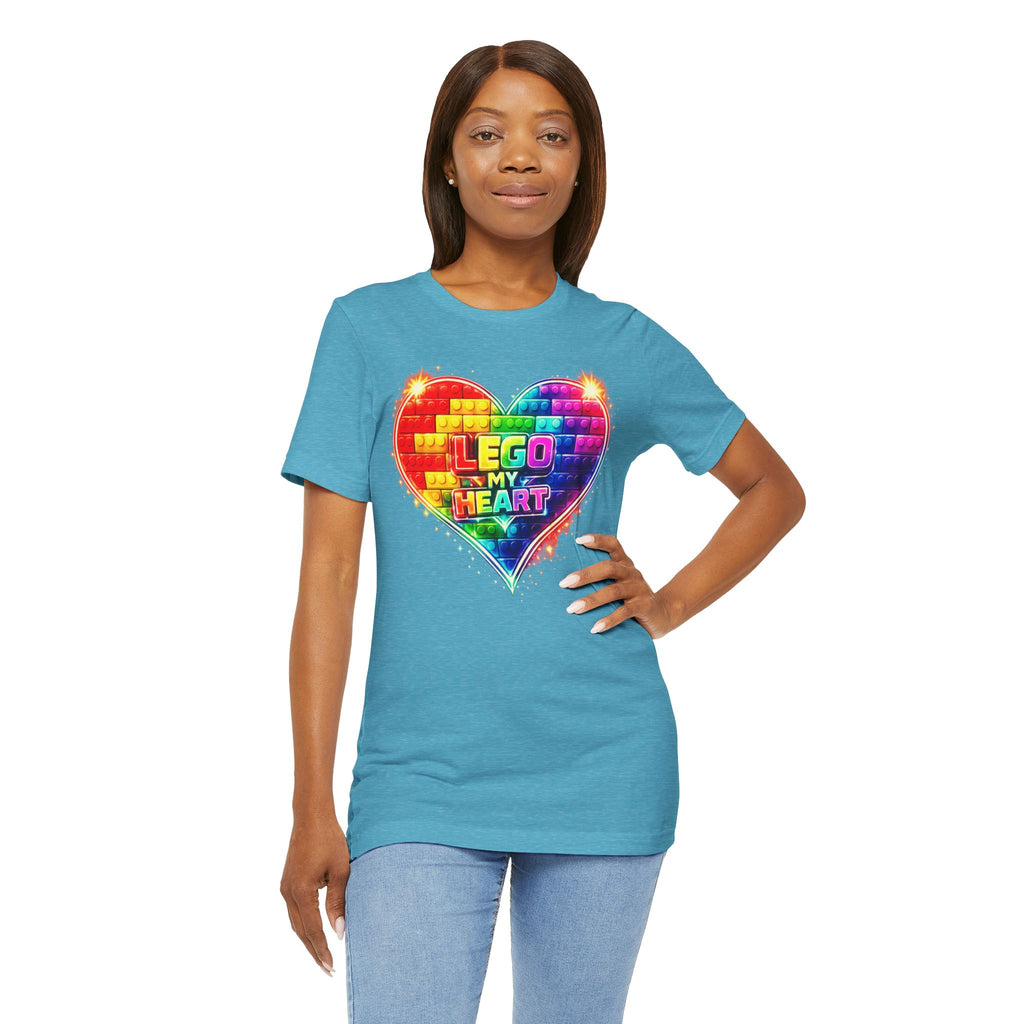 Lego My Heart Graphic Design T-Shirt