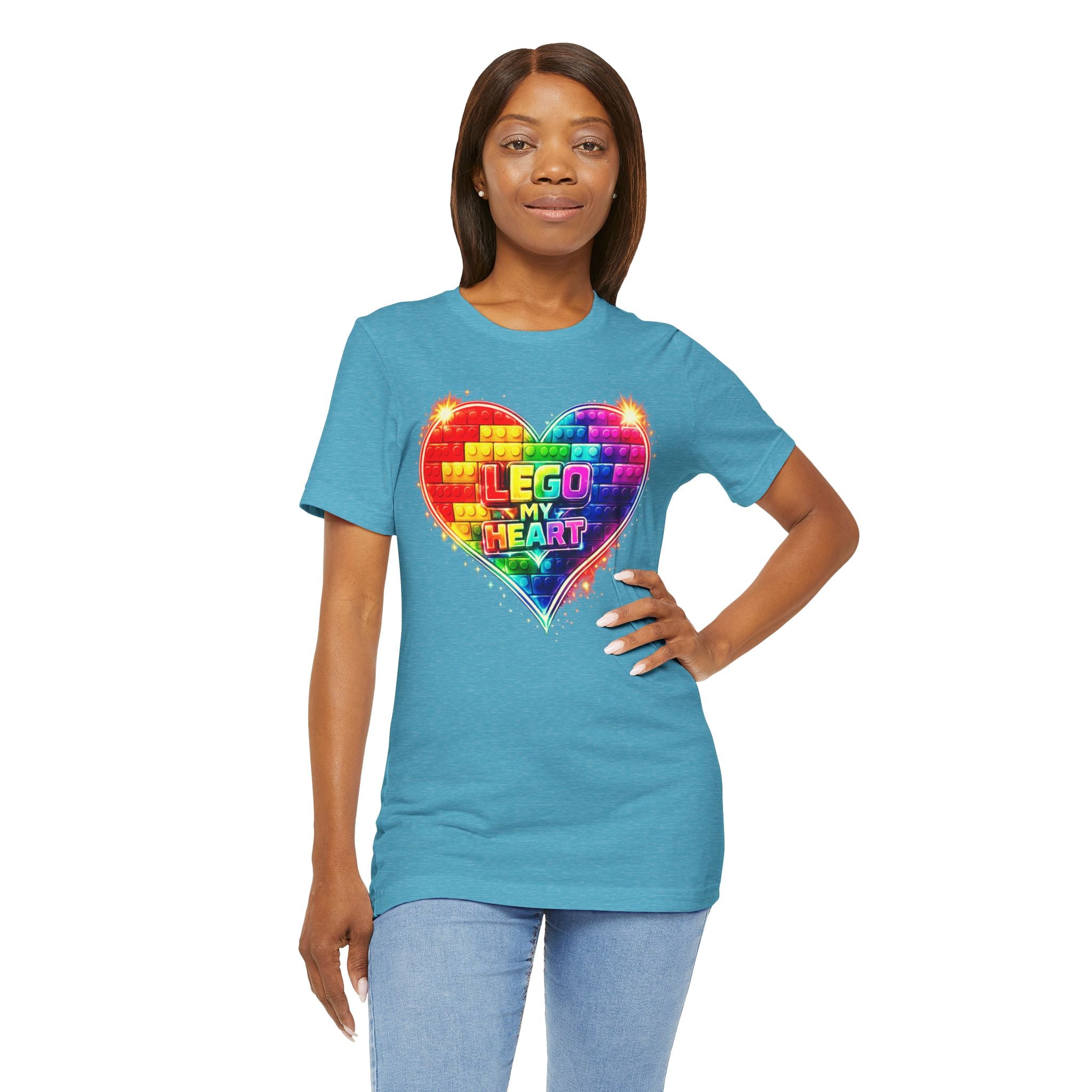 Lego My Heart Graphic Design T-Shirt