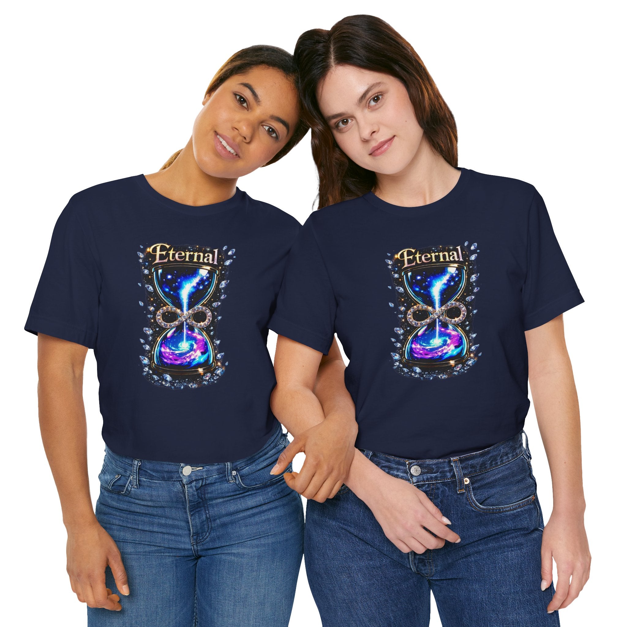Eternal Time Hourglass Galaxy Graphic Tee
