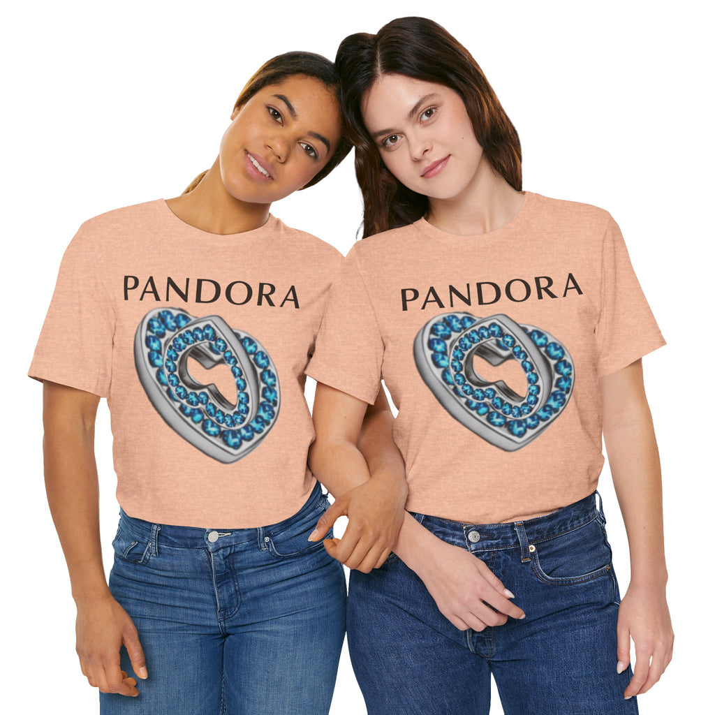Pandora  Blue Double Mesh Infinity Heart Tee