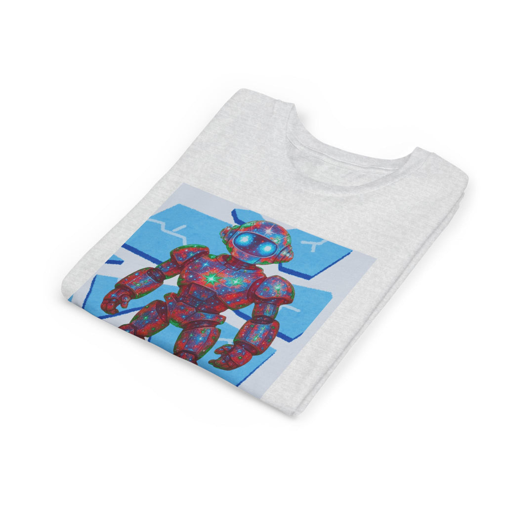 Robot Shattered Background Graphic Tee