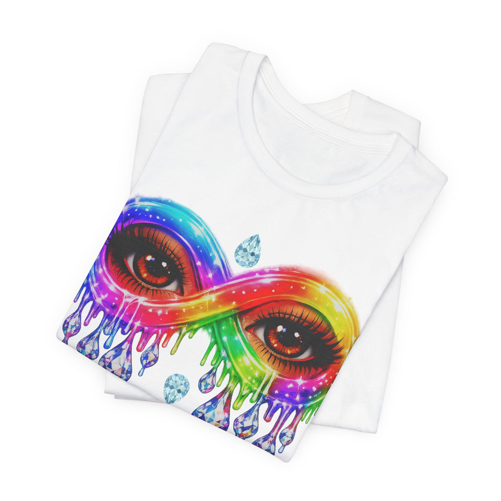 Infinity Eye Frame W/ Diamond Tears Graphic Tee