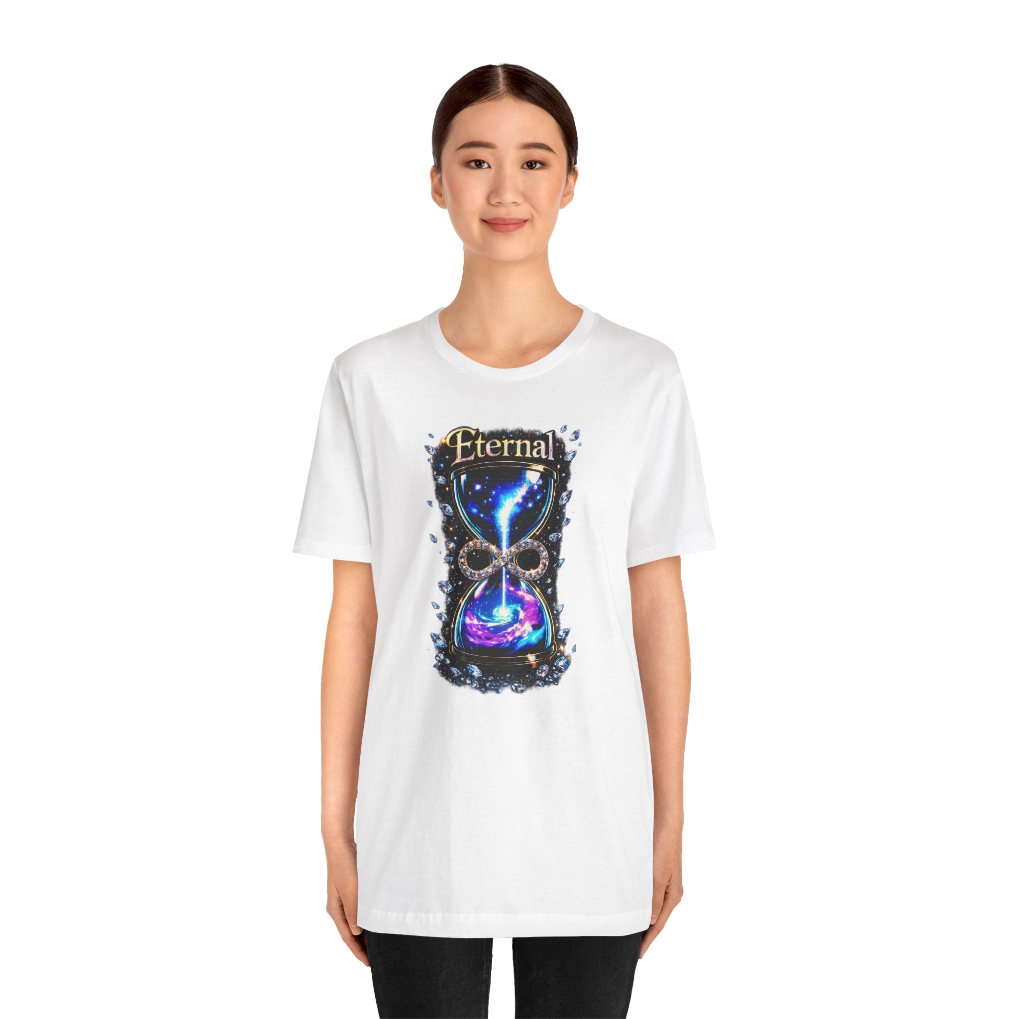 Eternal Time Hourglass Galaxy Graphic Tee