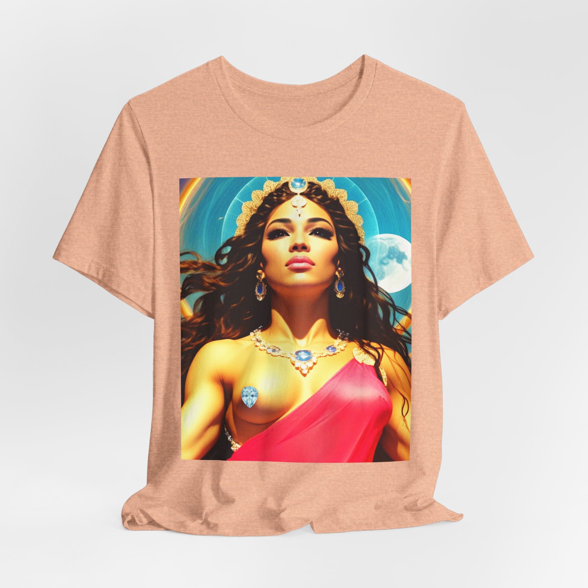 Goddess Creates World Graphic Portrait Woman's Unisex Tee
