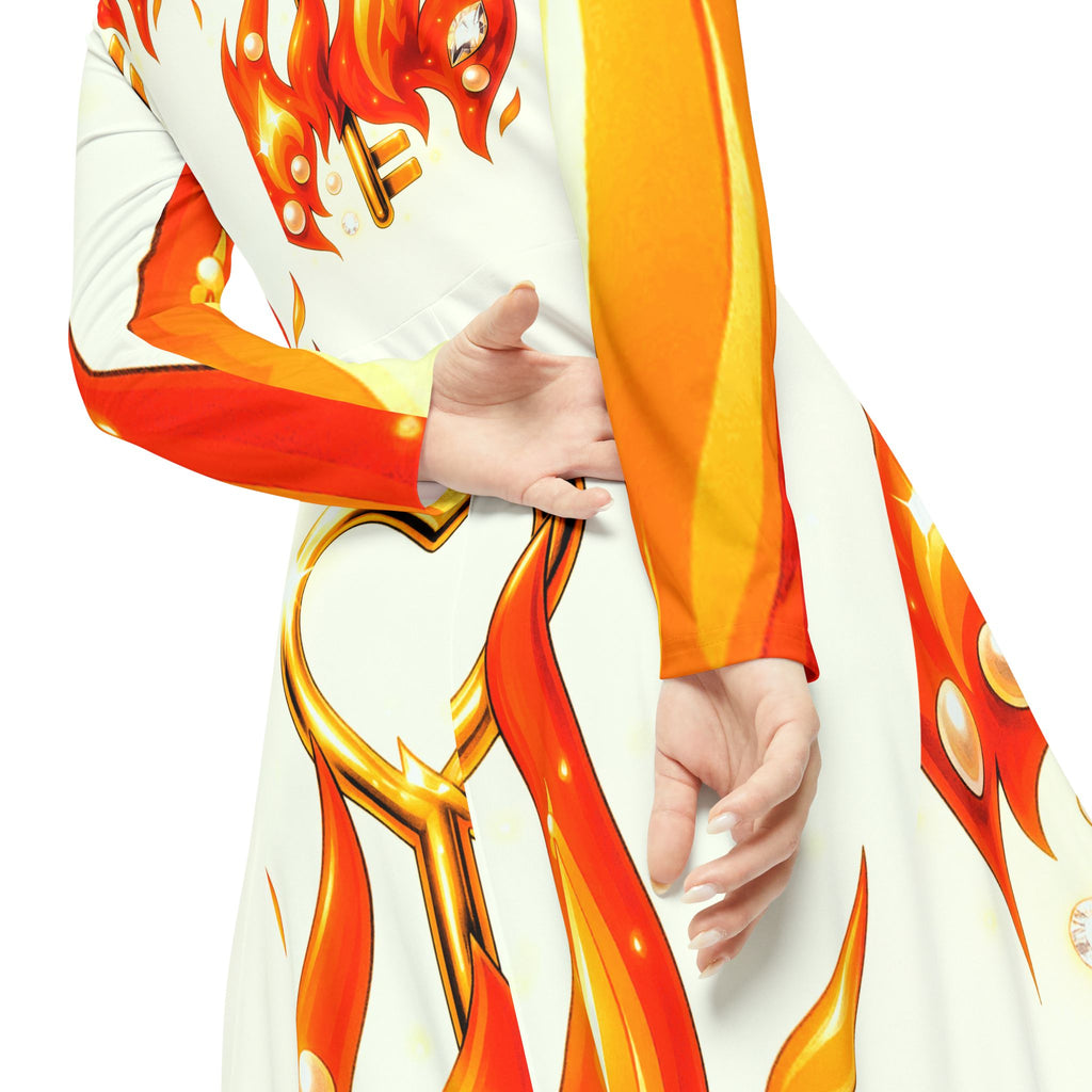 Key Under Fire Statement Dress