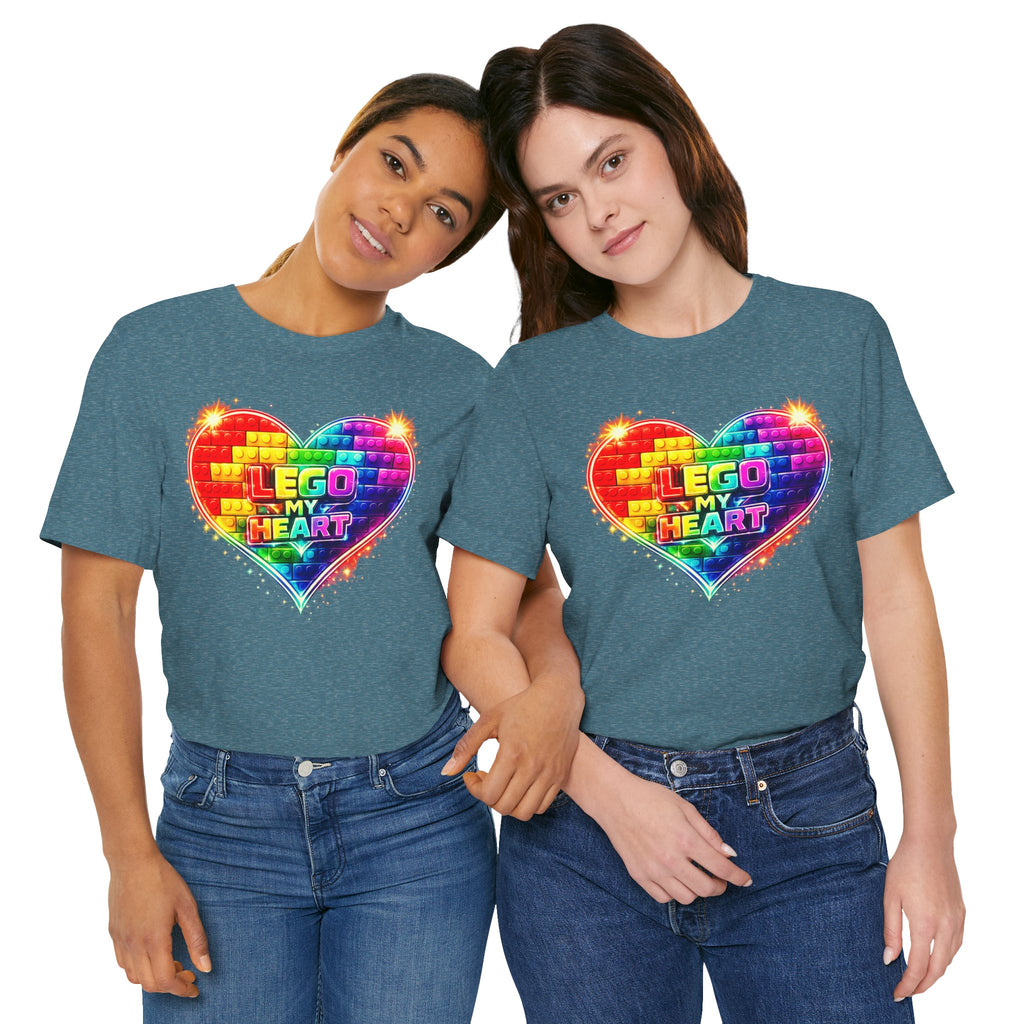 Lego My Heart Graphic Design T-Shirt