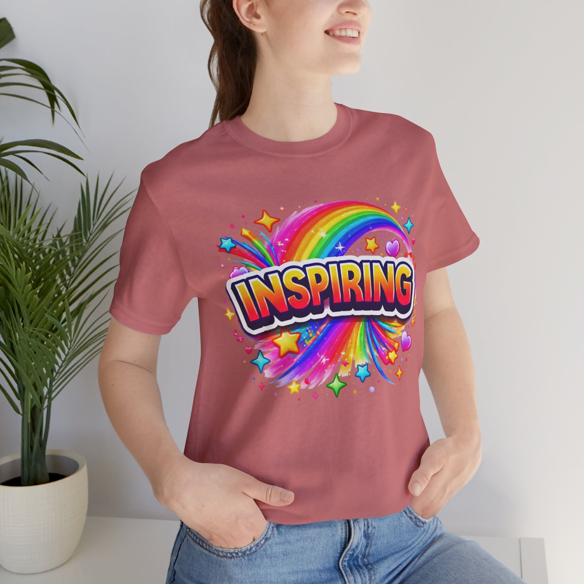 Inspiring Rainbow Graphic Tee