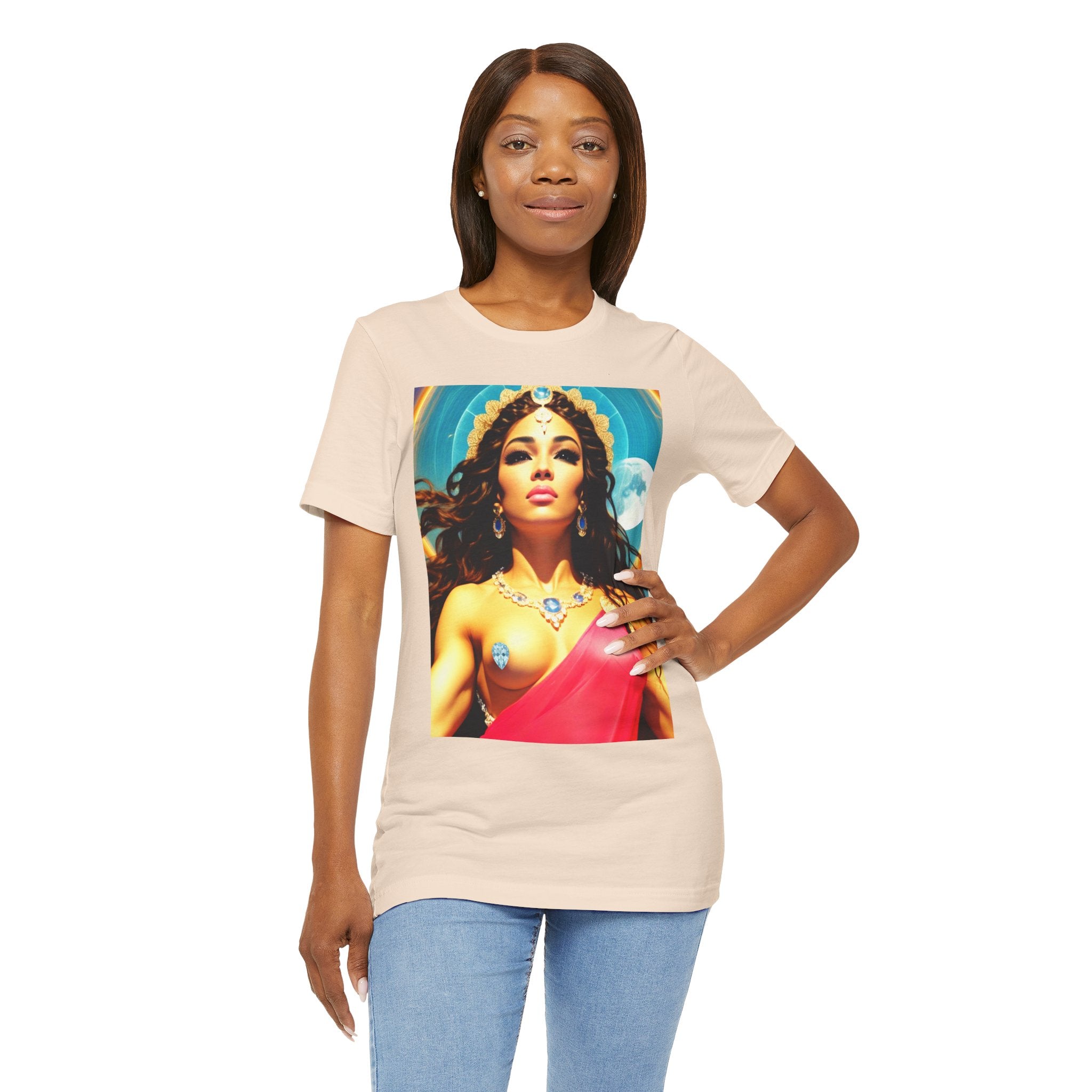 Goddess Creates World Graphic Portrait Woman's Unisex Tee