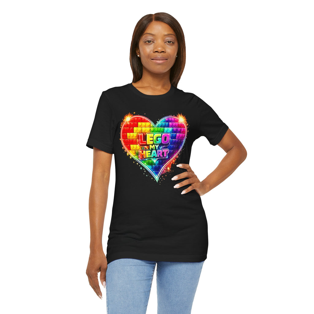 Lego My Heart Graphic Design T-Shirt