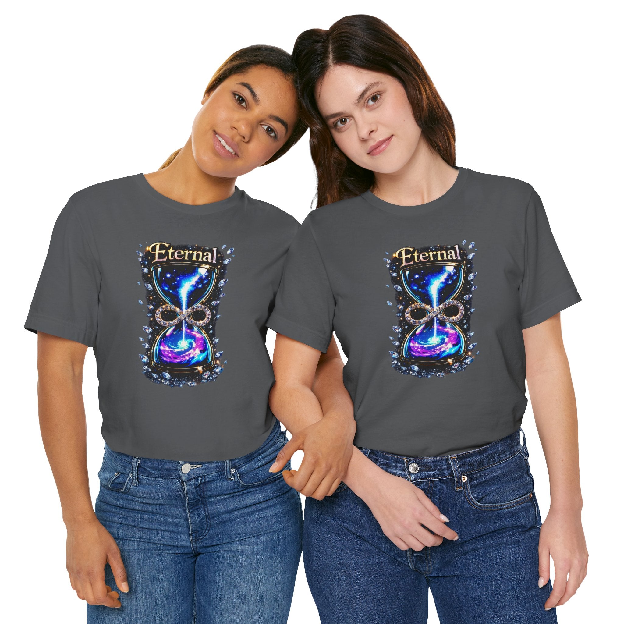 Eternal Time Hourglass Galaxy Graphic Tee
