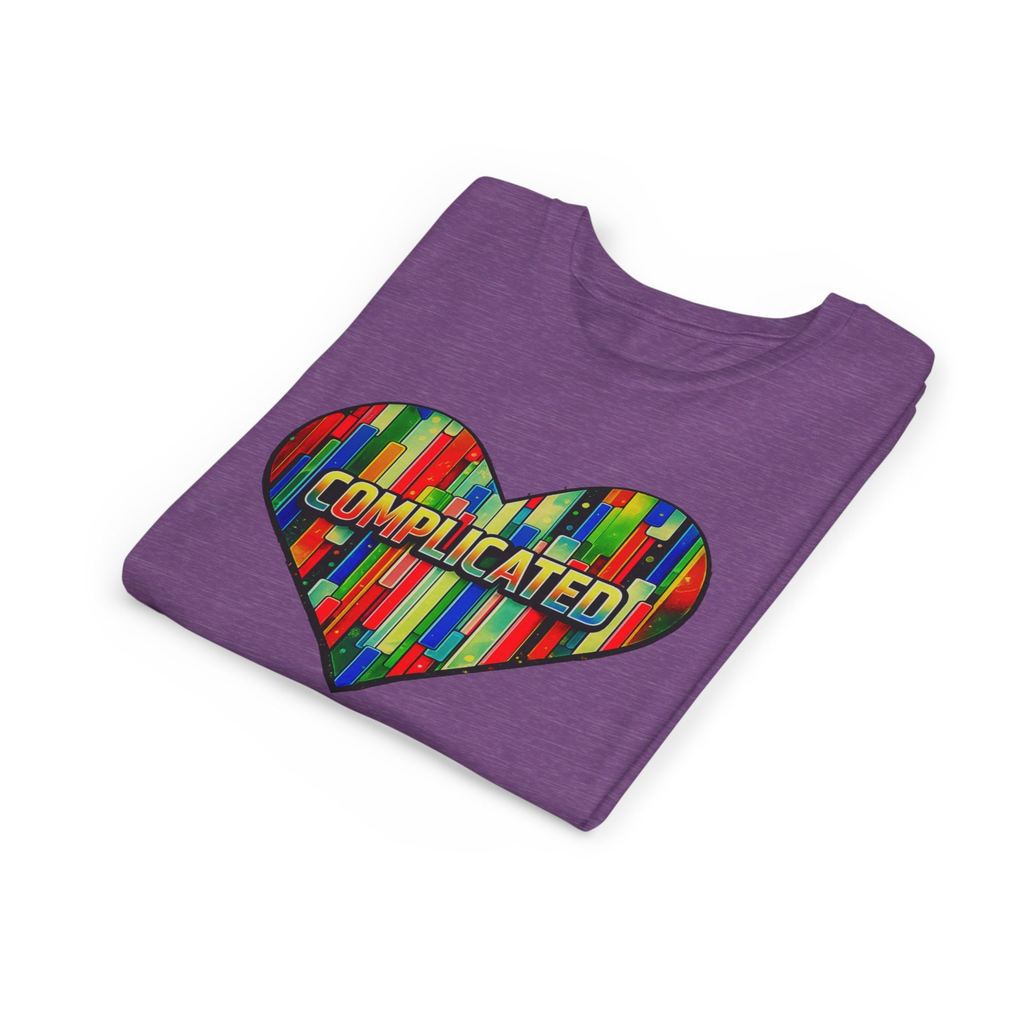 'Complicated' Graphic Heart Girls Tee