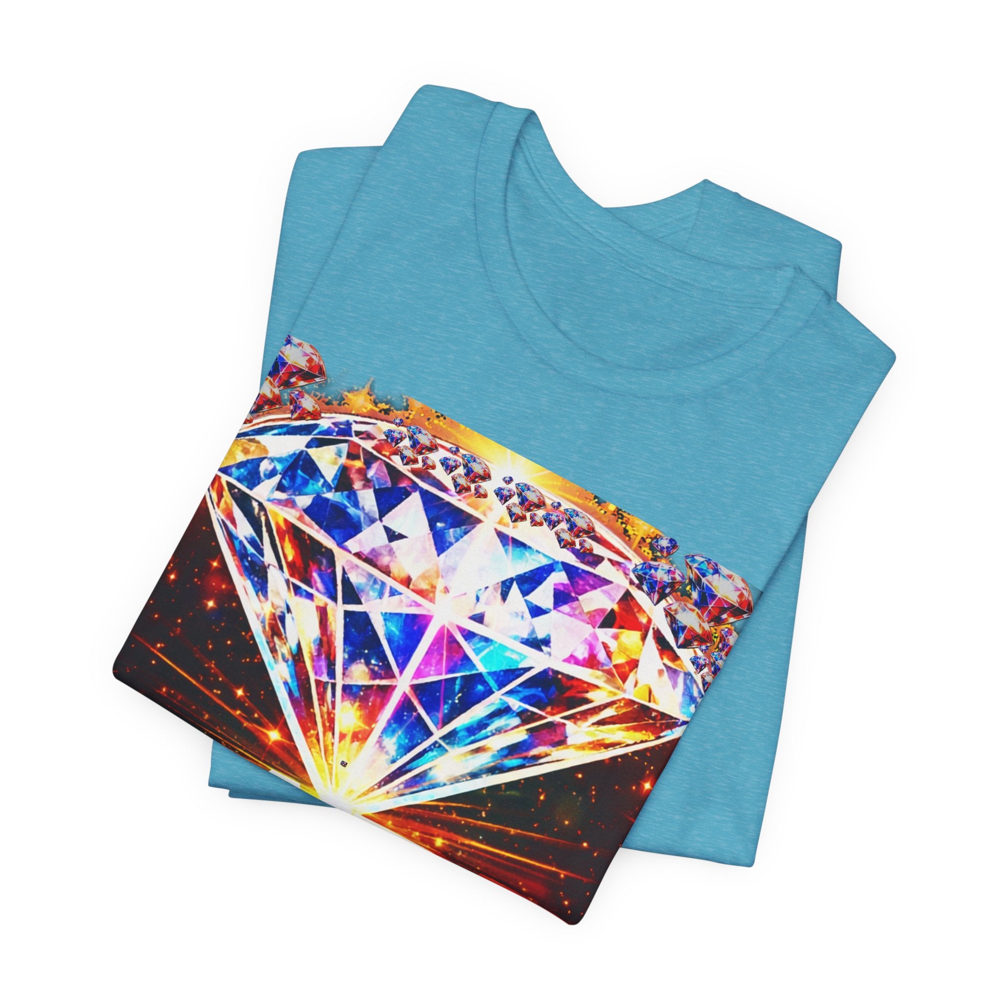 Rare Diamond Graphic Tee — Sparkling 'RARE' Gemstone T-Shirt