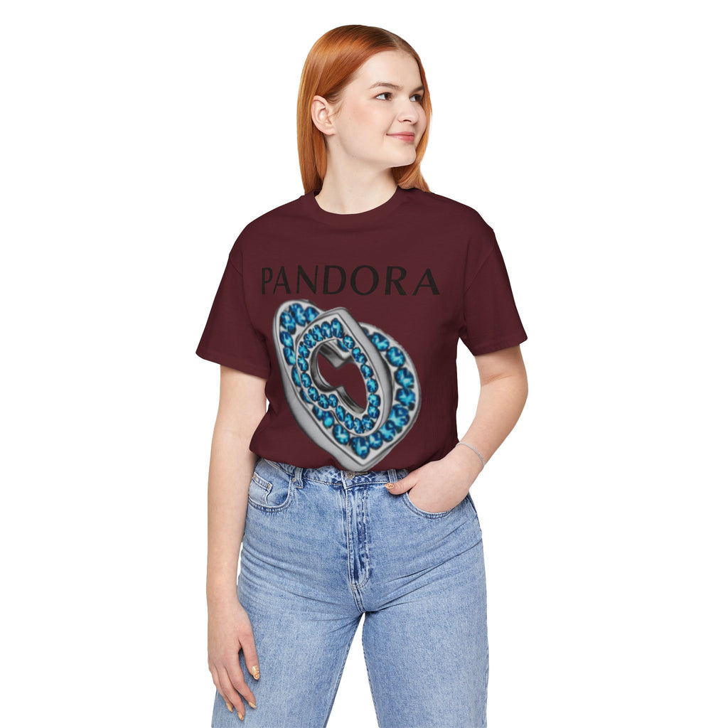 Pandora  Blue Double Mesh Infinity Heart Tee