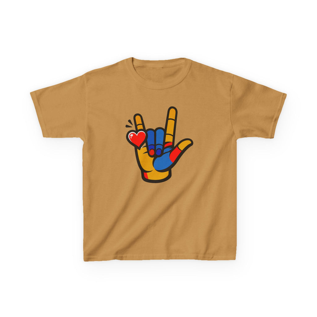 'I Love You' Graphic Universal Hand Sign Boy's Unisex Tee