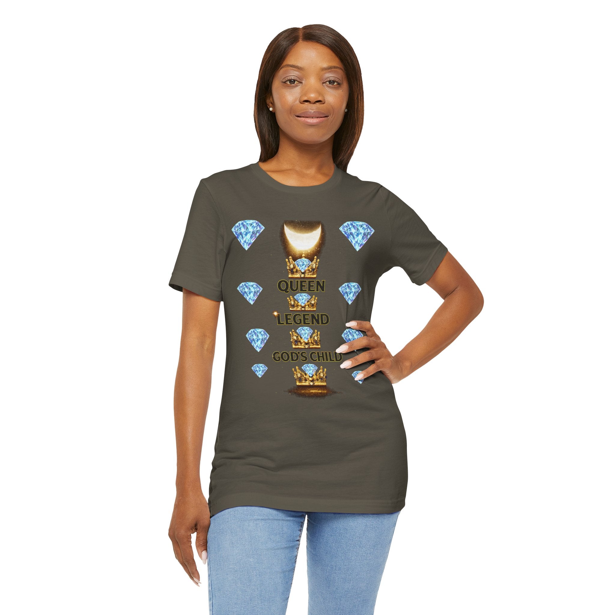 Queen • Legend • God’s Child  Diamond Graphic Glow T-Shirt