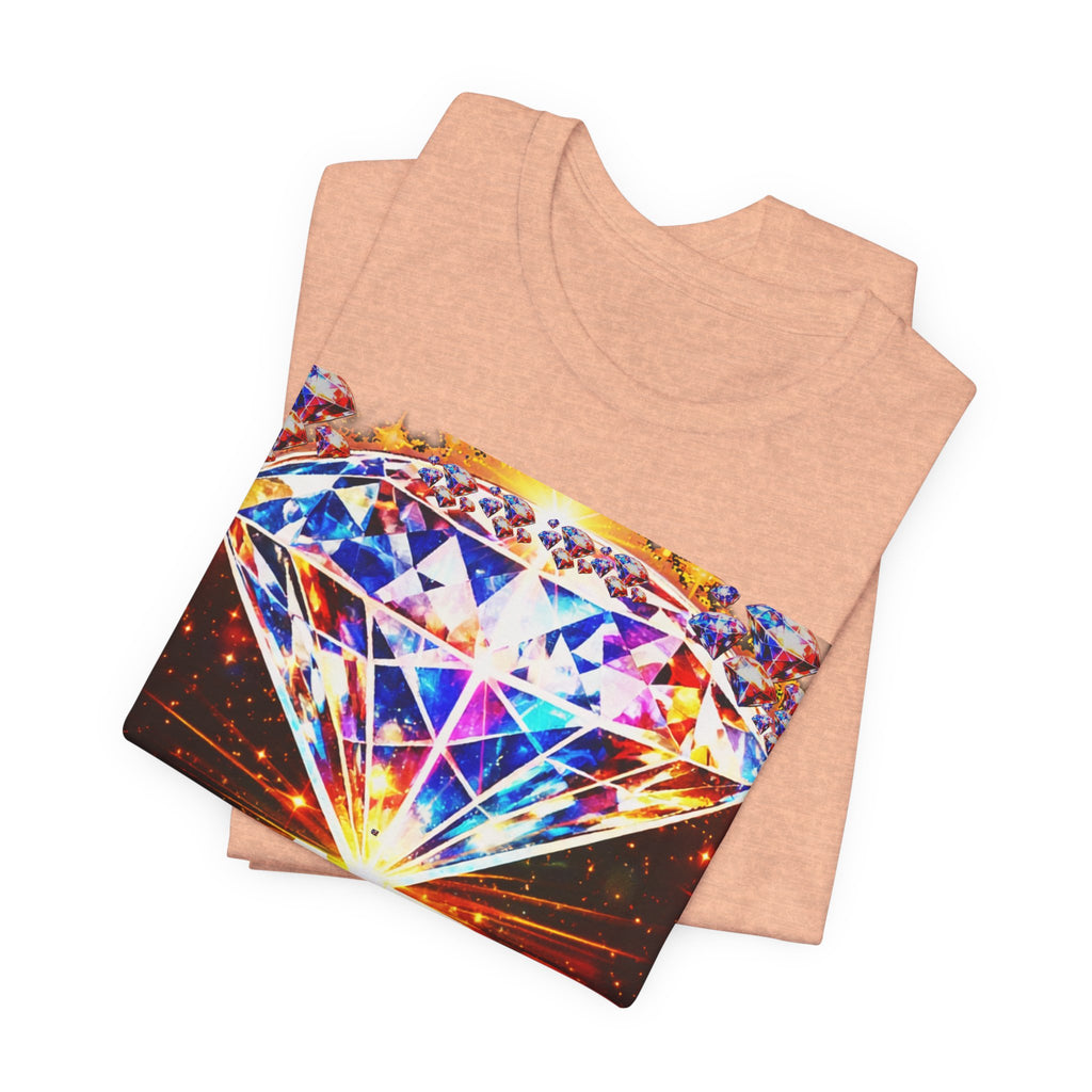 Rare Diamond Graphic Tee — Sparkling 'RARE' Gemstone T-Shirt