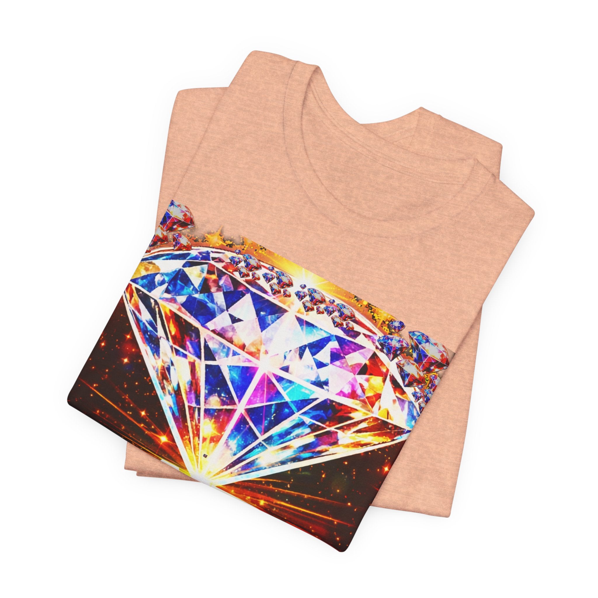 Rare Diamond Graphic Tee — Sparkling 'RARE' Gemstone T-Shirt