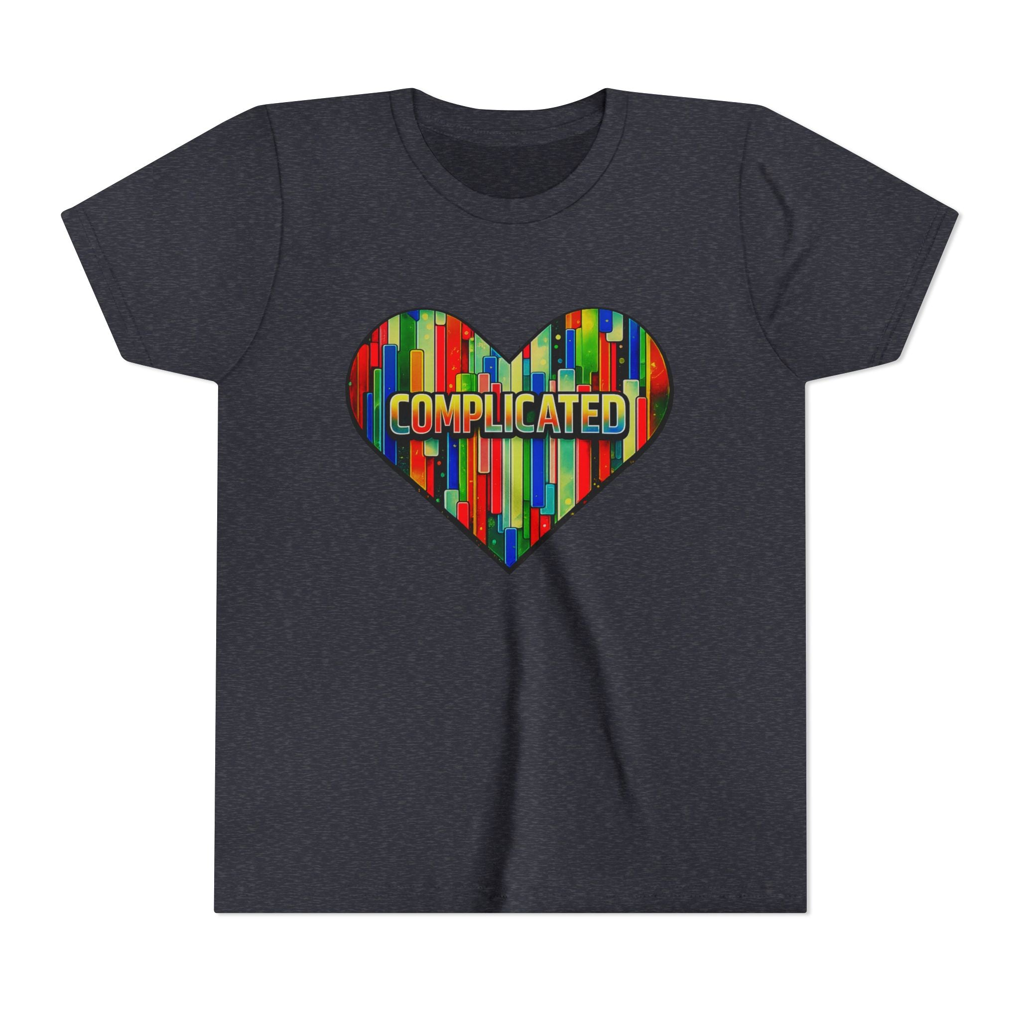 'Complicated' Graphic Heart Girls Tee