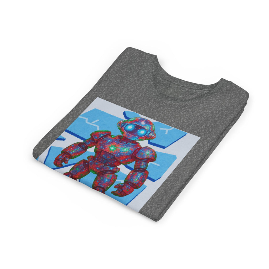 Robot Shattered Background Graphic Tee