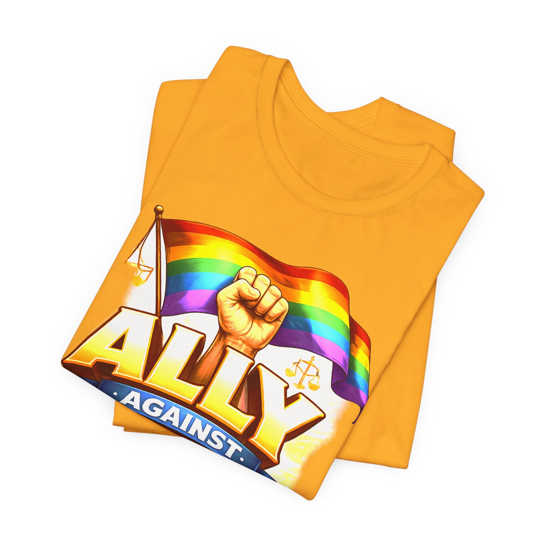 Ally Against Injustice Graphic Tee — Social Justice Solidarity Shirt