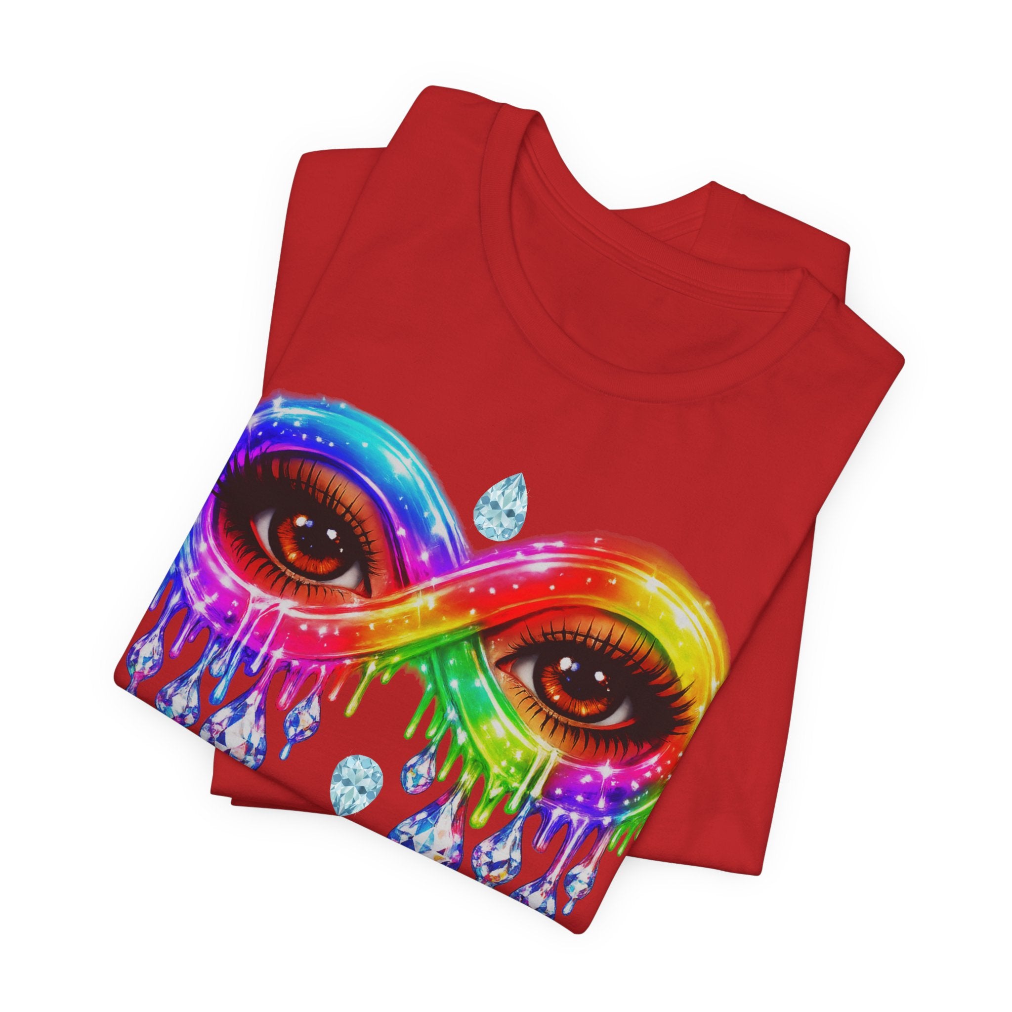 Infinity Eye Frame W/ Diamond Tears Graphic Tee