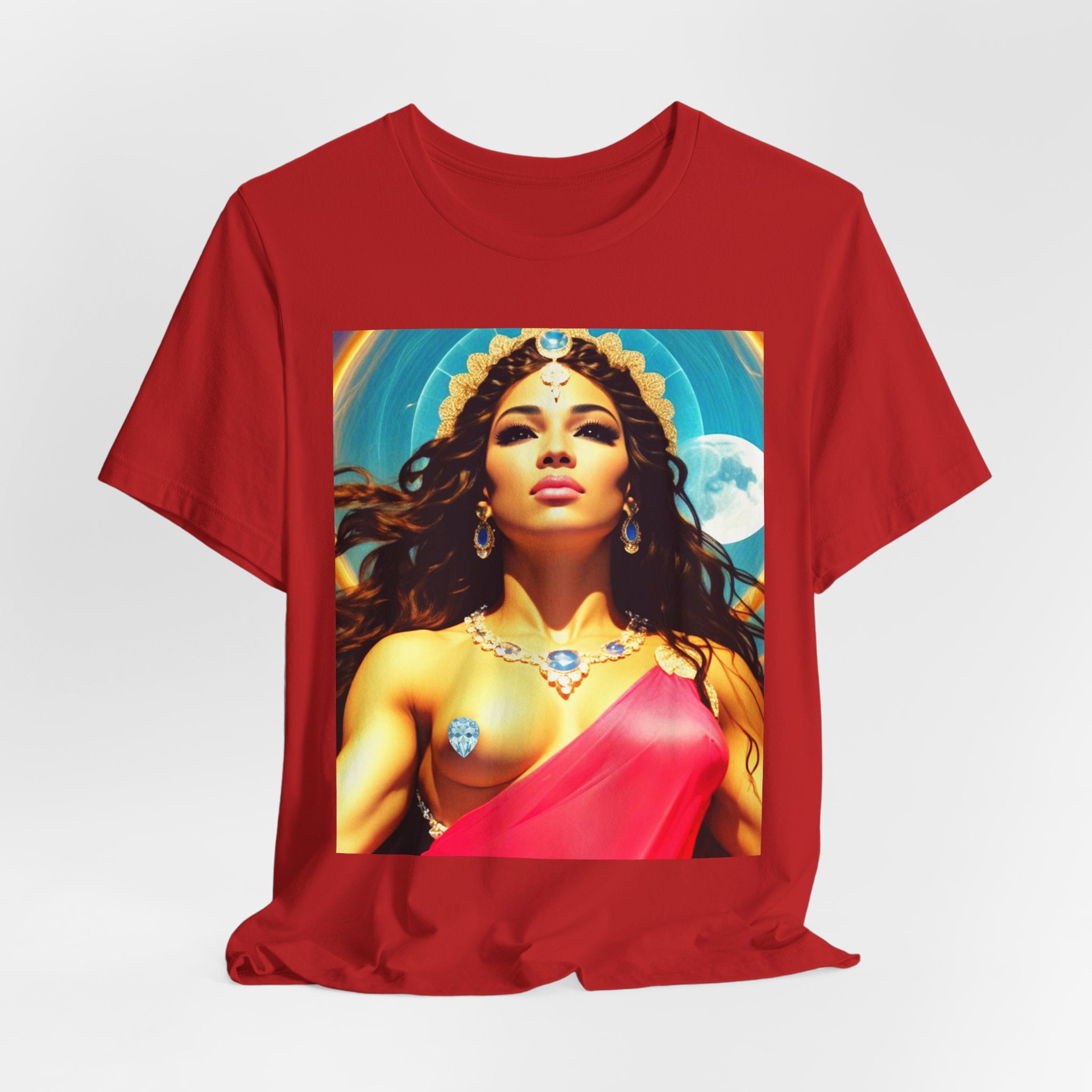 Goddess Creates World Graphic Portrait Woman's Unisex Tee