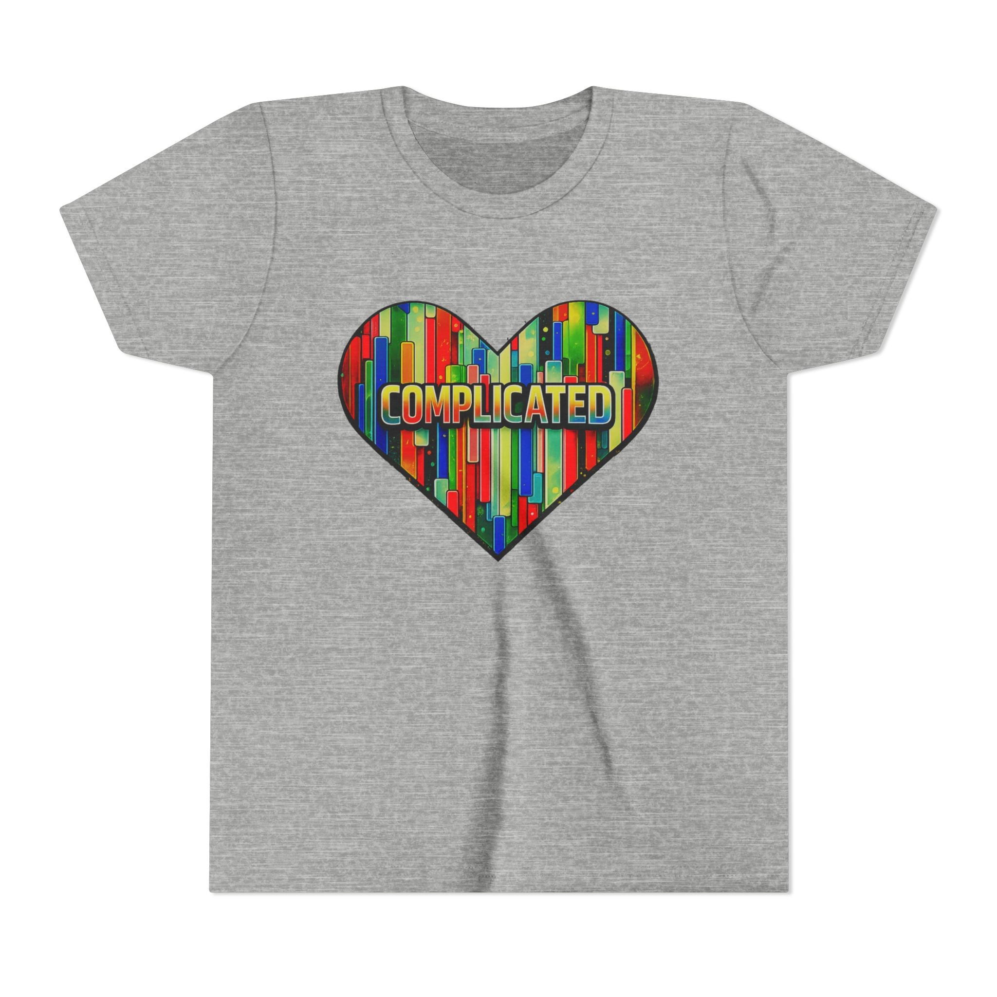 'Complicated' Graphic Heart Girls Tee