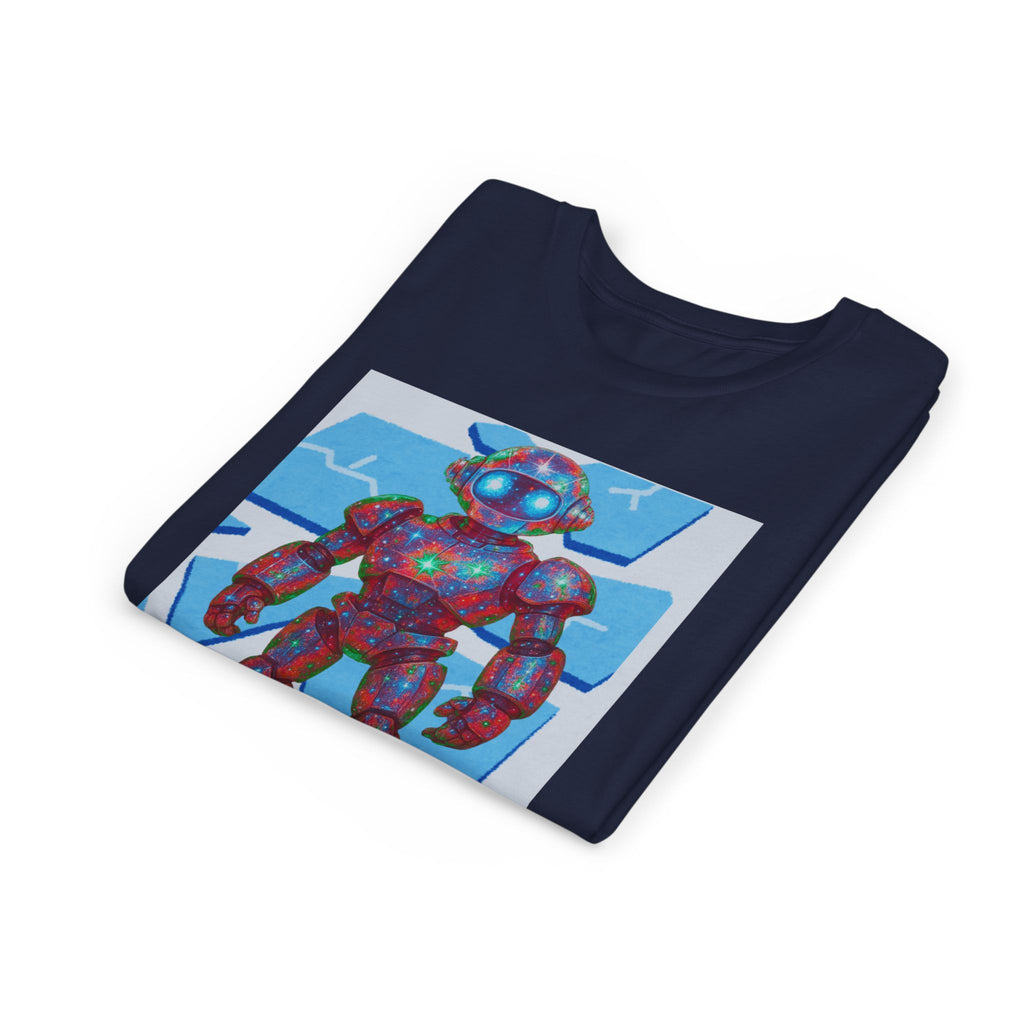 Robot Shattered Background Graphic Tee