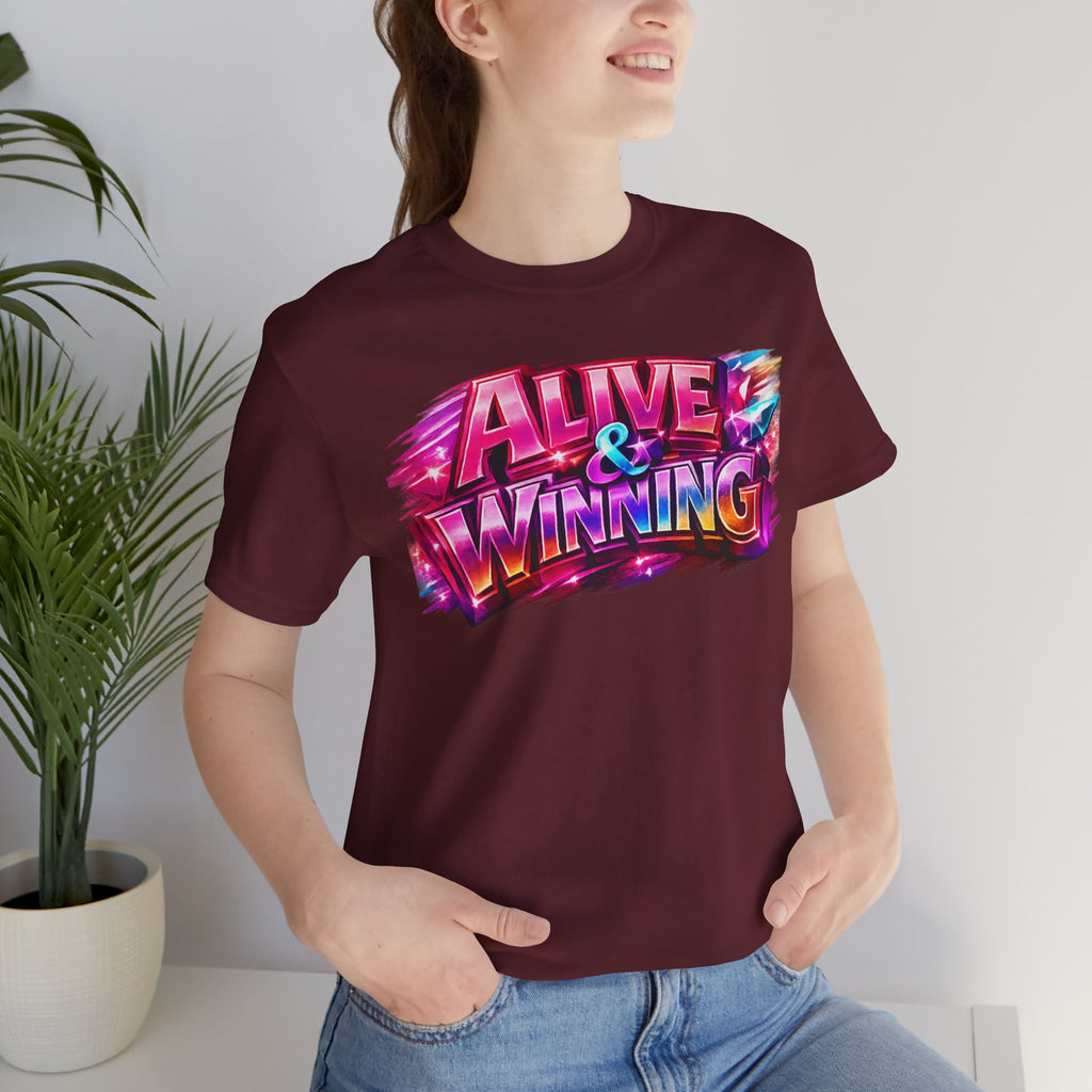 Alive & Winning Statement Graphic Tee