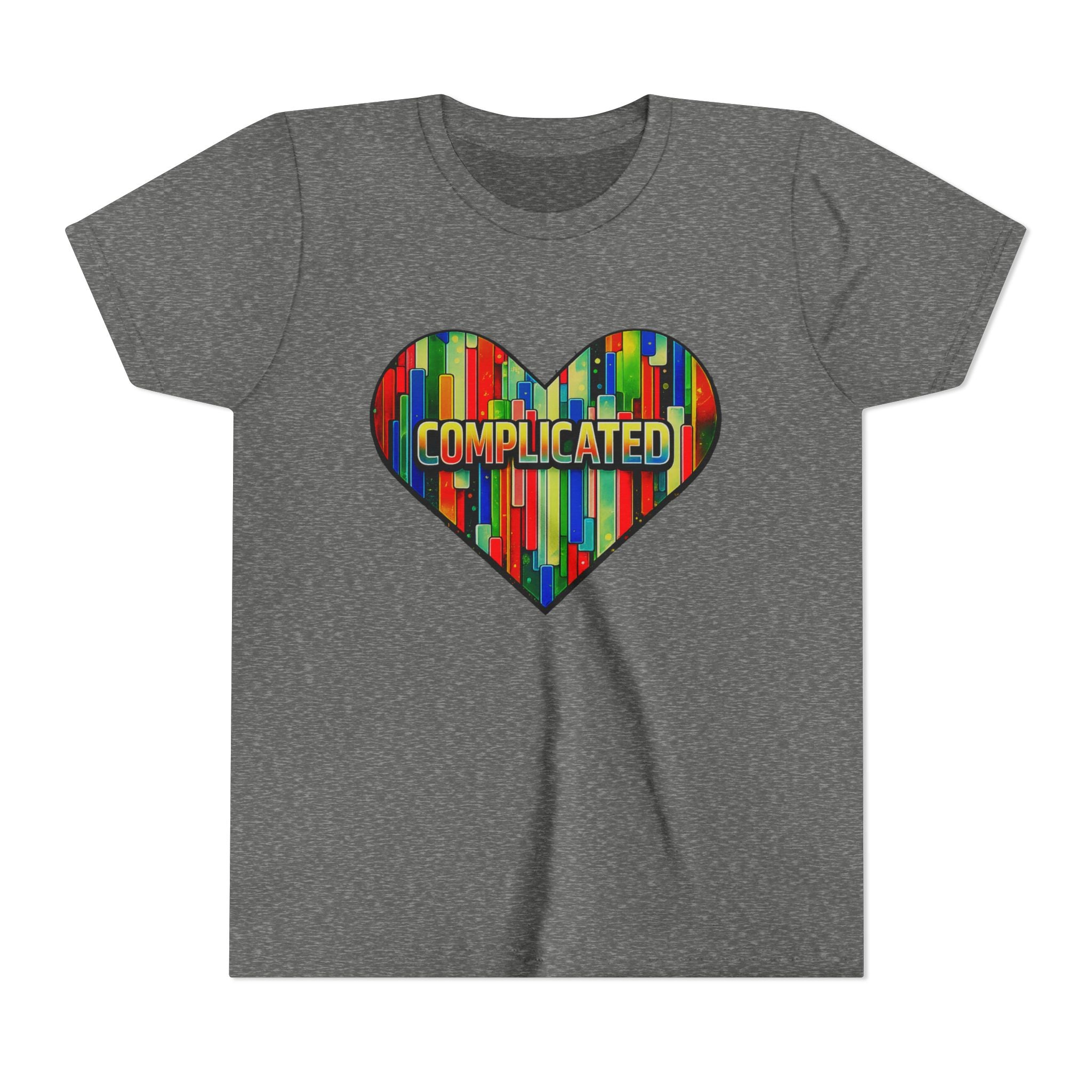 'Complicated' Graphic Heart Girls Tee