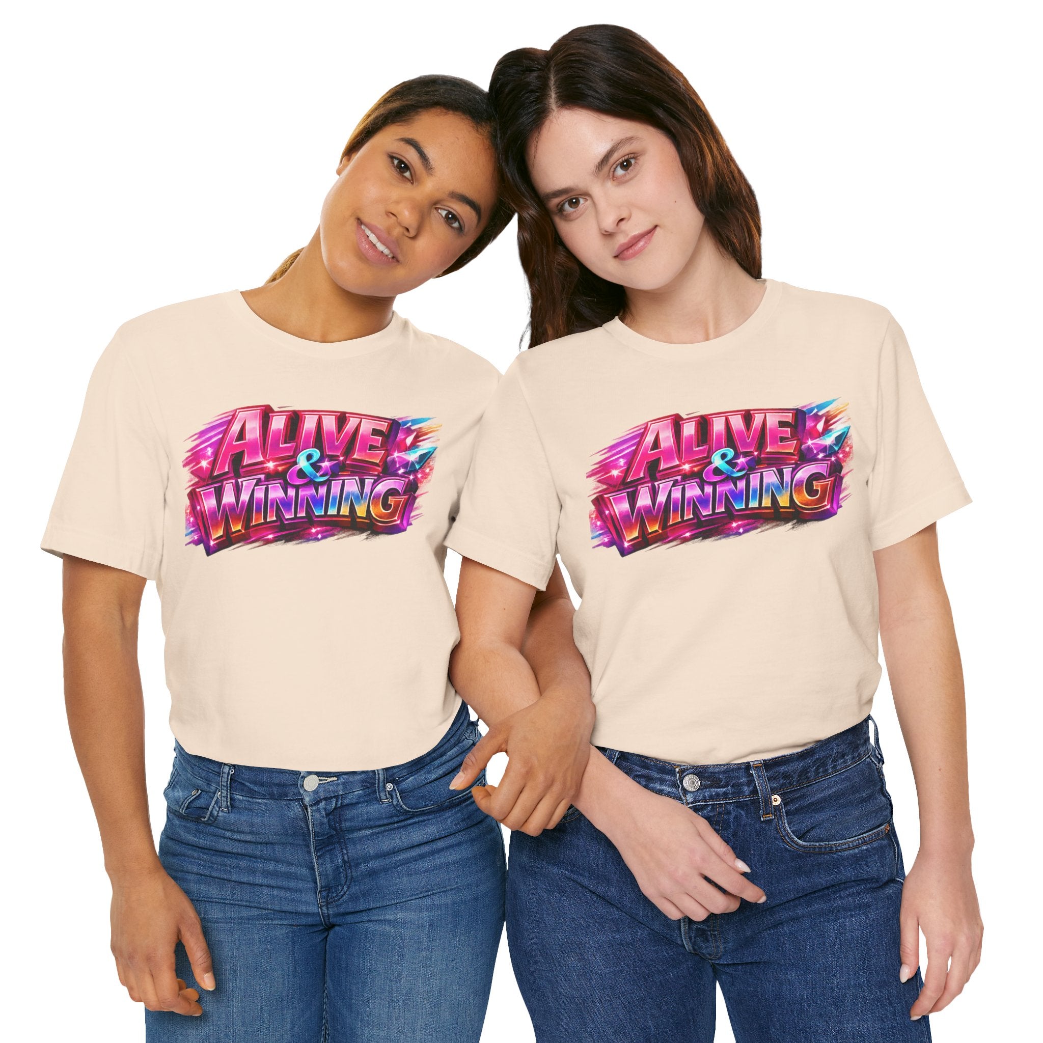 Alive & Winning Statement Graphic Tee