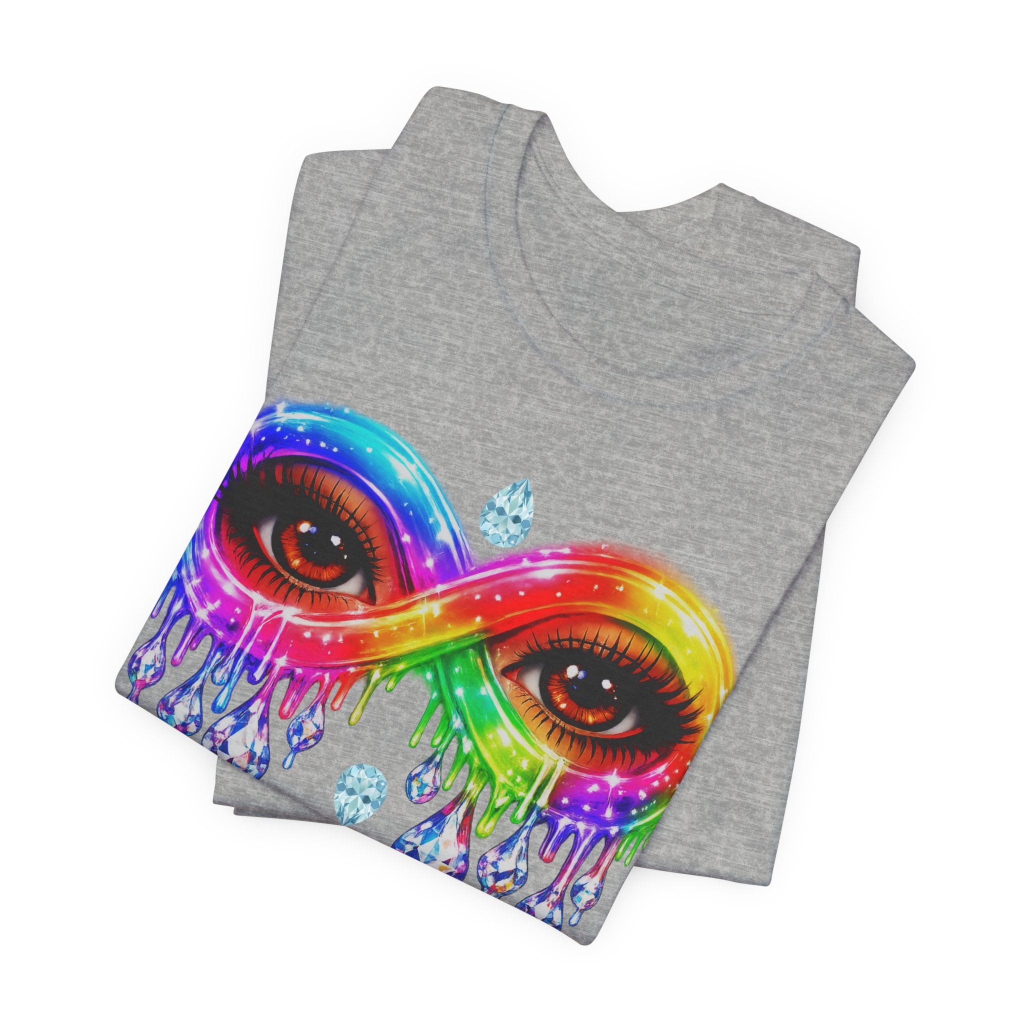 Infinity Eye Frame W/ Diamond Tears Graphic Tee