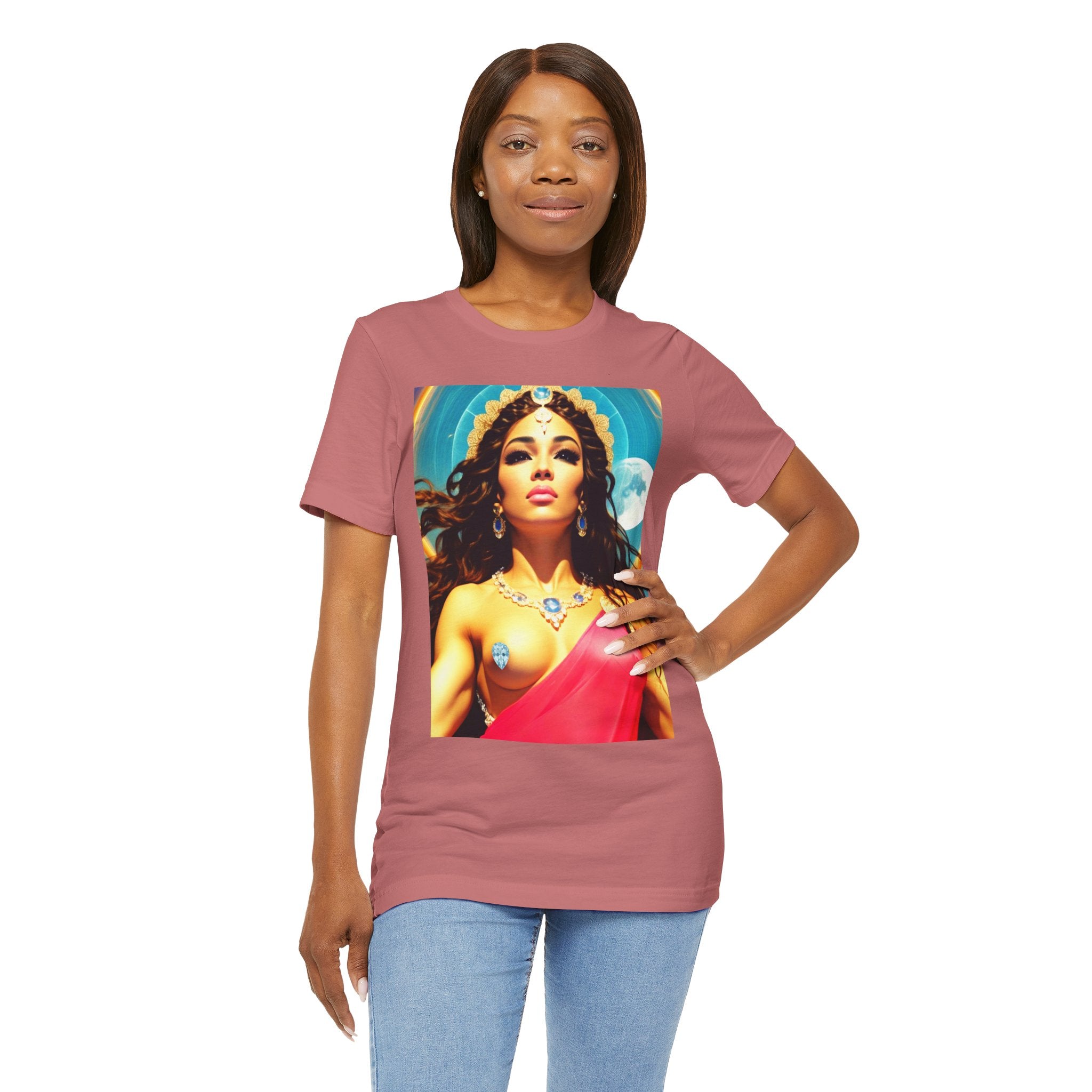 Goddess Creates World Graphic Portrait Woman's Unisex Tee