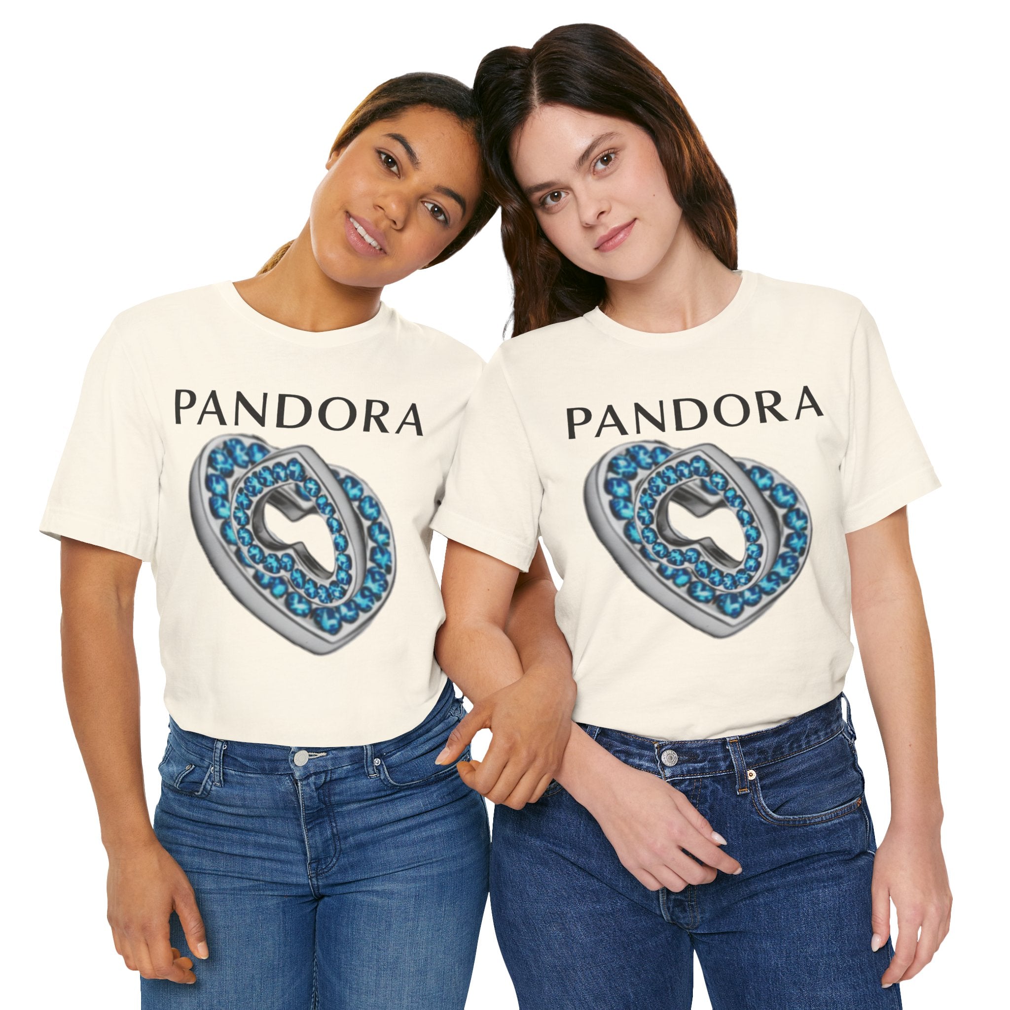 Pandora  Blue Double Mesh Infinity Heart Tee