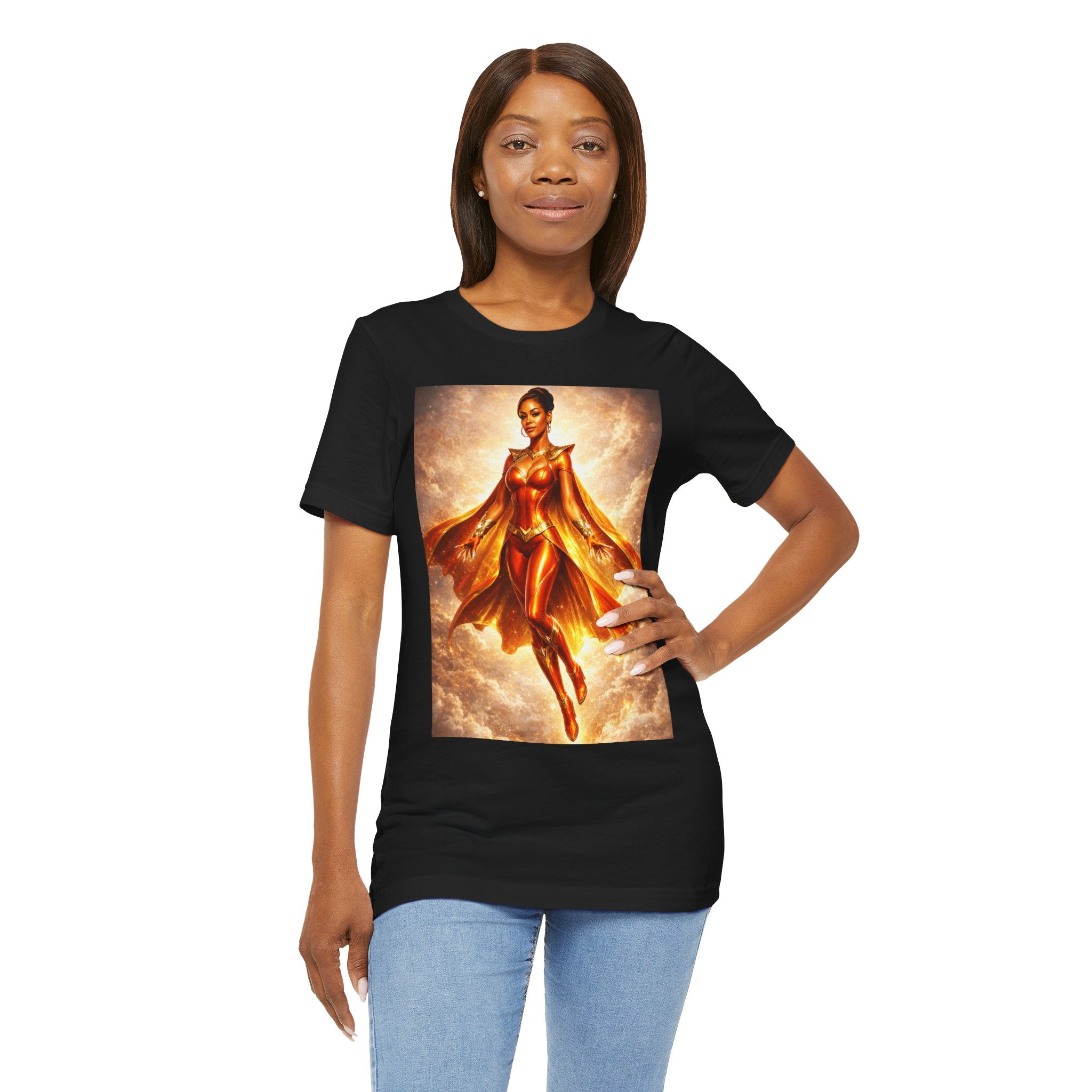 FLOATING GODDESS  HERO PORTRAIT GRAPHIC TEE