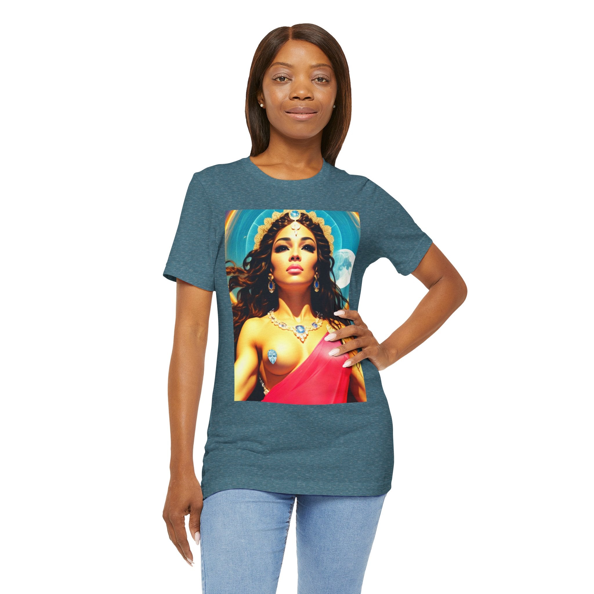 Goddess Creates World Graphic Portrait Woman's Unisex Tee