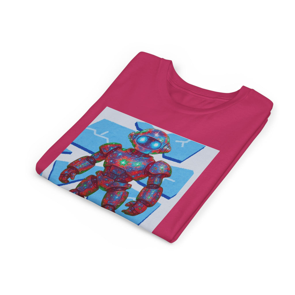 Robot Shattered Background Graphic Tee