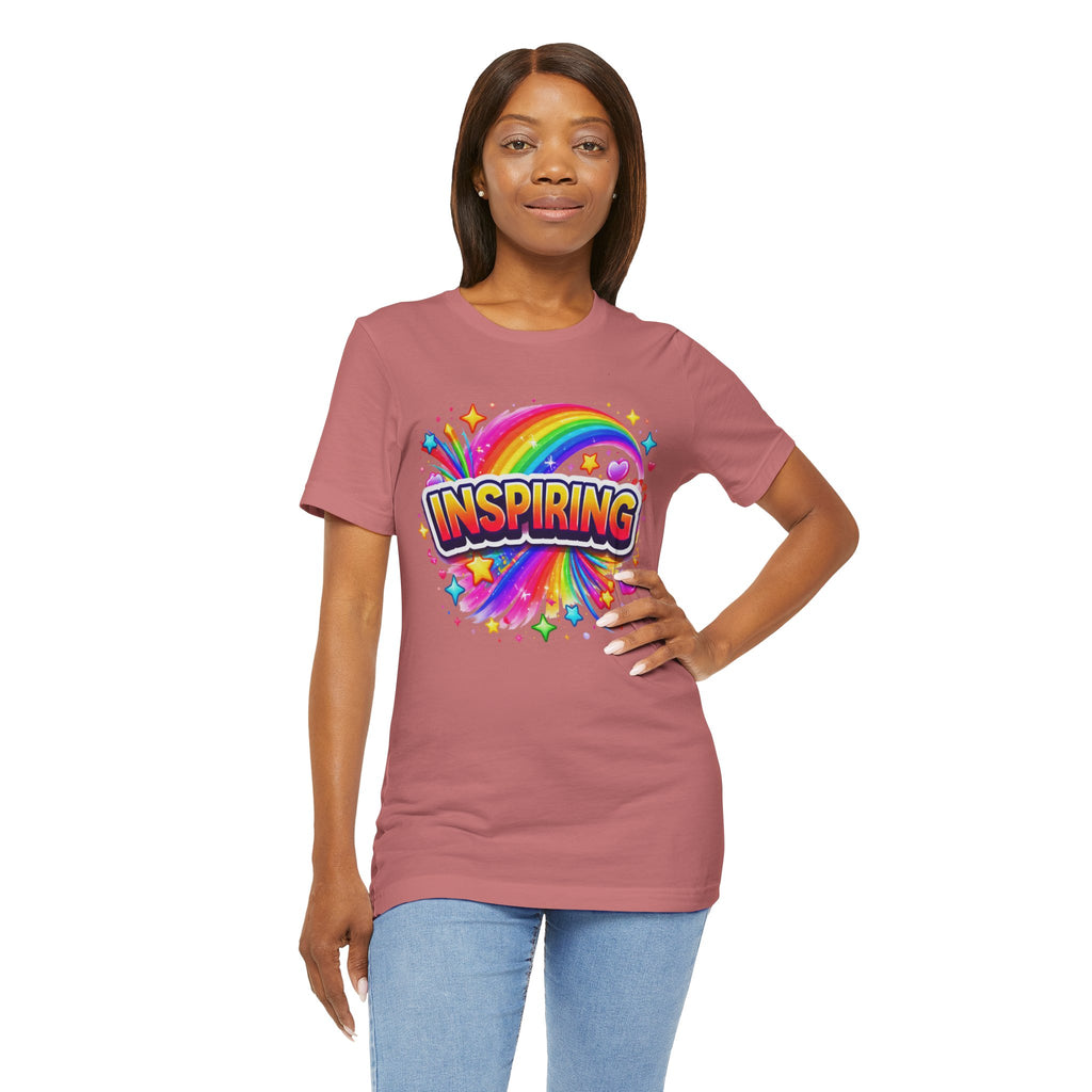 Inspiring Rainbow Graphic Tee