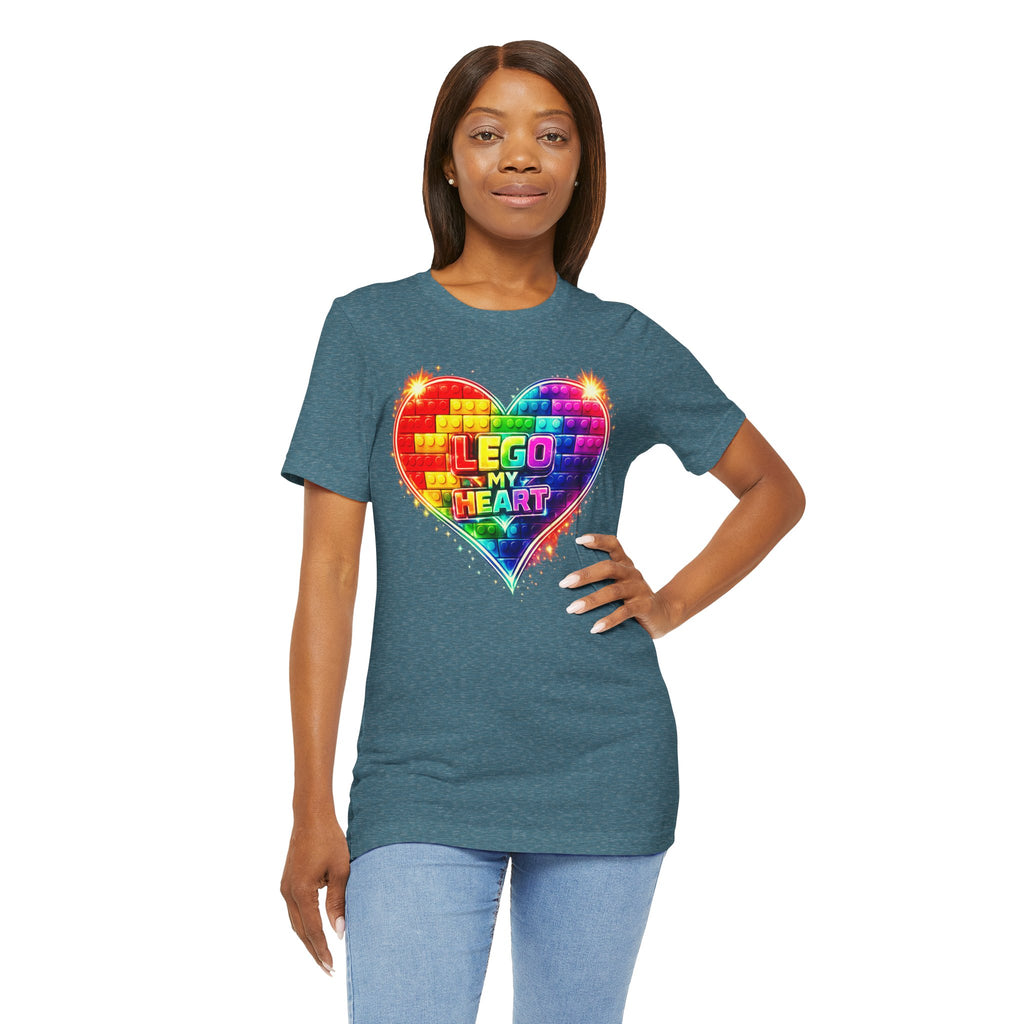 Lego My Heart Graphic Design T-Shirt