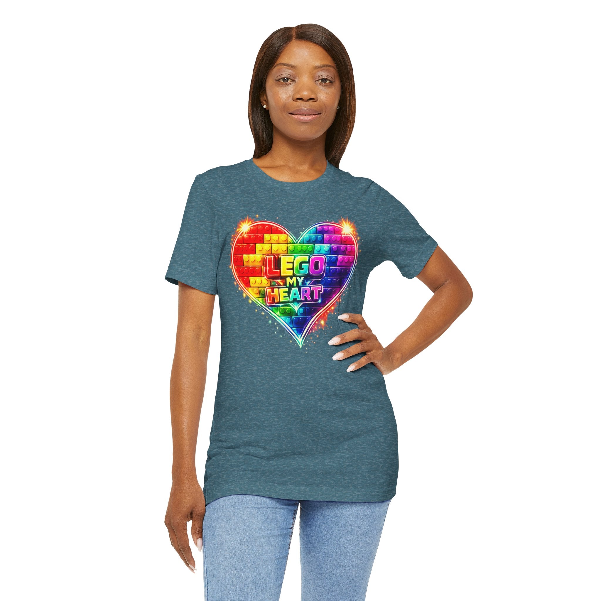 Lego My Heart Graphic Design T-Shirt