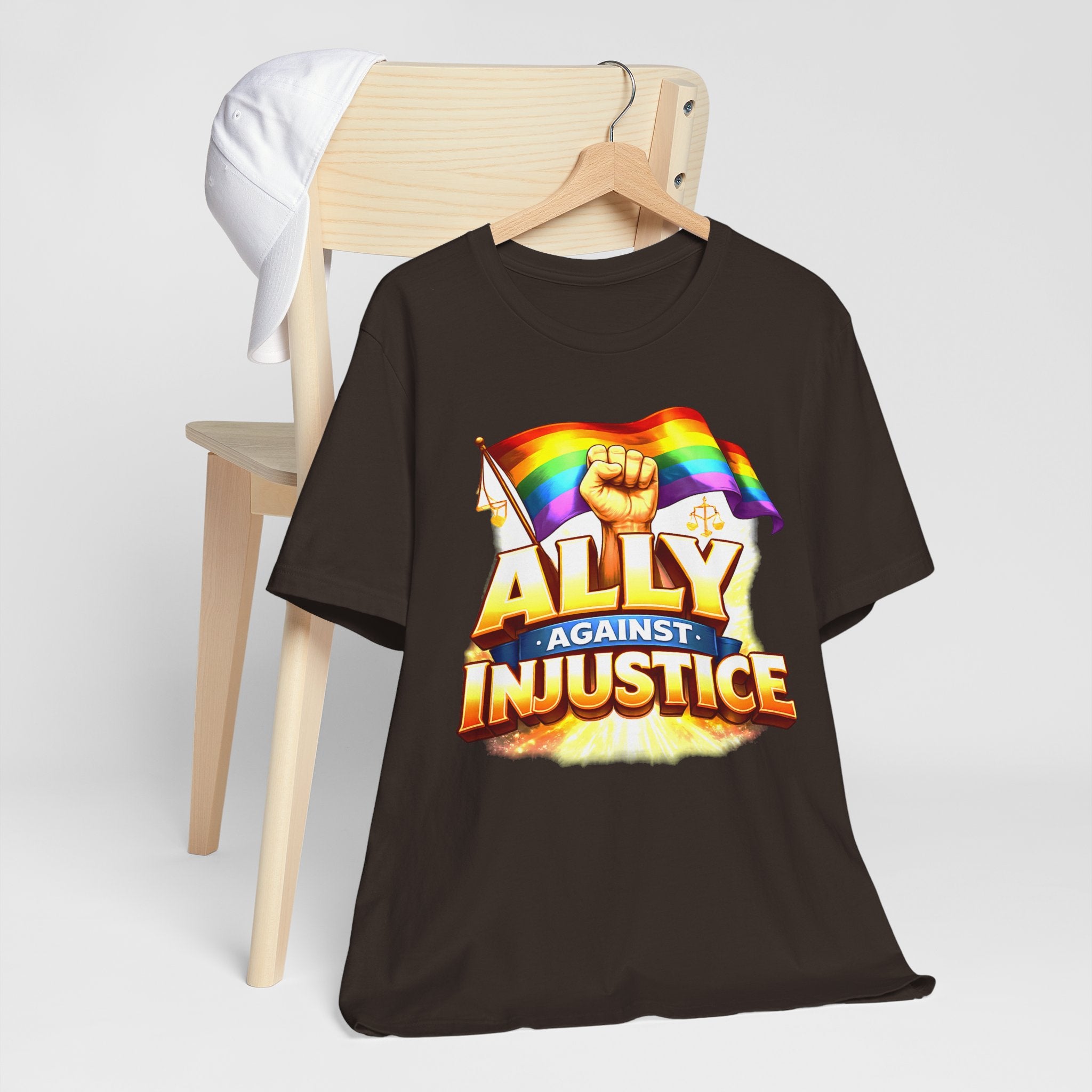 Ally Against Injustice Graphic Tee — Social Justice Solidarity Shirt