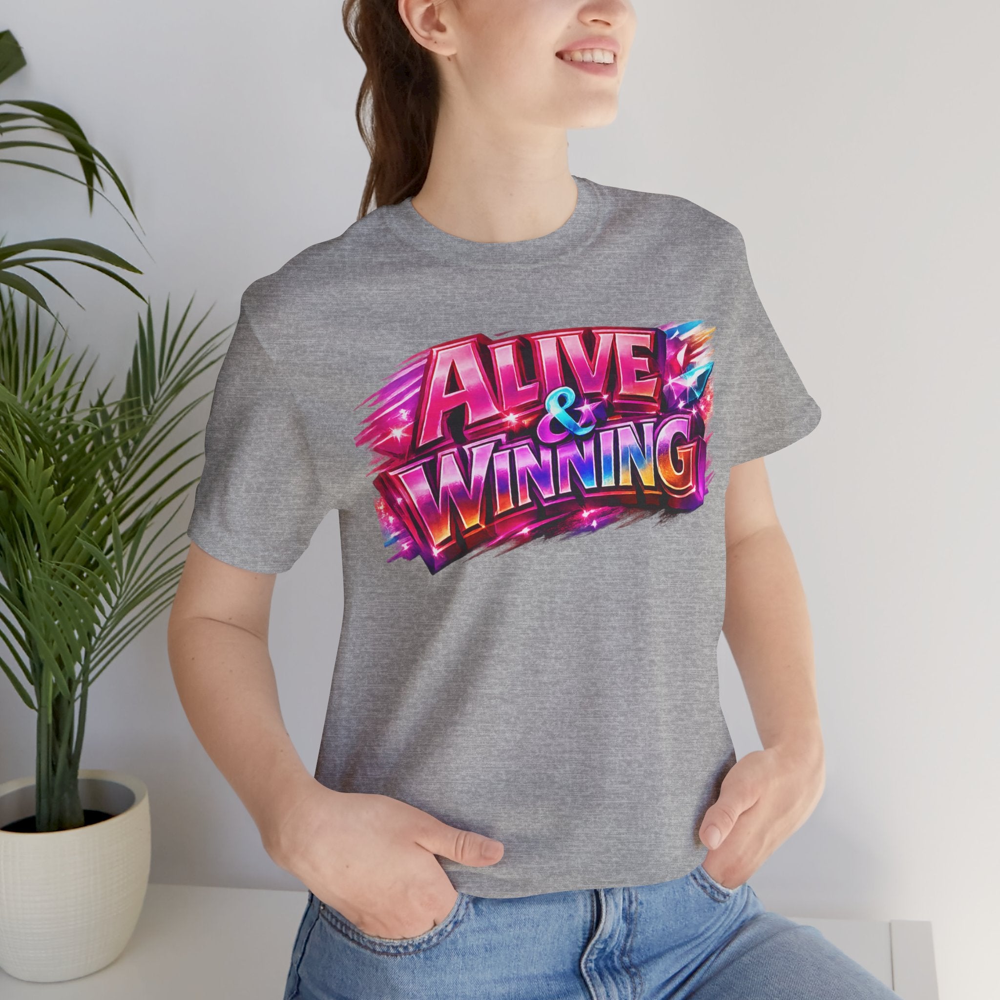Alive & Winning Statement Graphic Tee