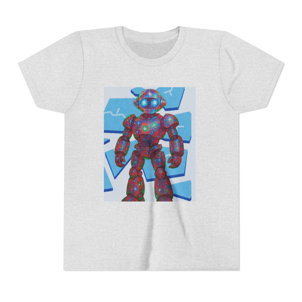 Robot Shattered Background Graphic Tee