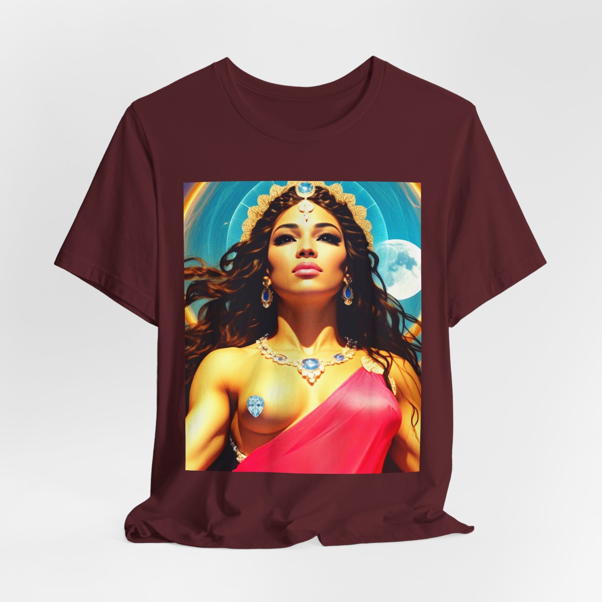 Goddess Creates World Graphic Portrait Woman's Unisex Tee