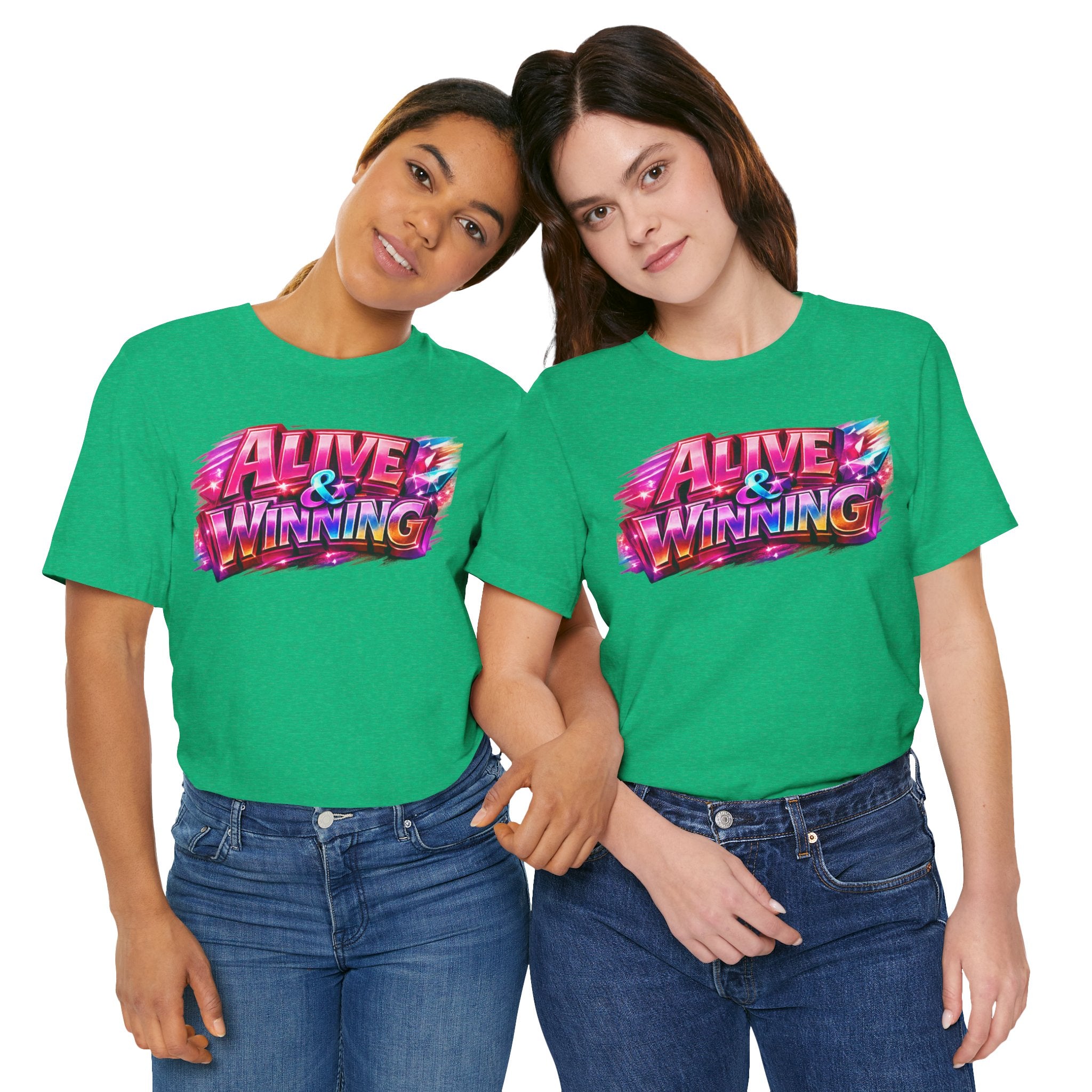 Alive & Winning Statement Graphic Tee