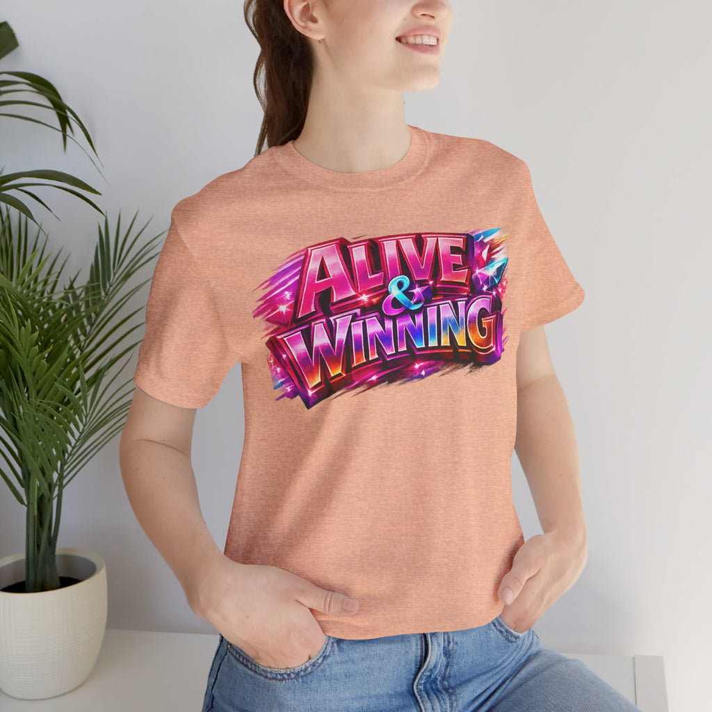Alive & Winning Statement Graphic Tee